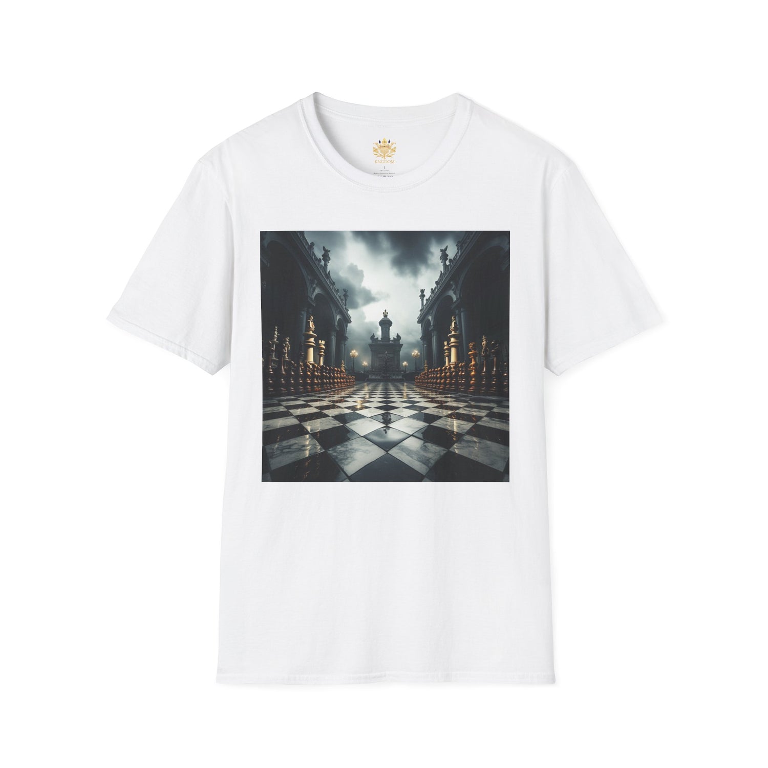 &quot;CHECKMATE&quot;: camiseta unisex de estilo suave con logotipo de Kingdom 