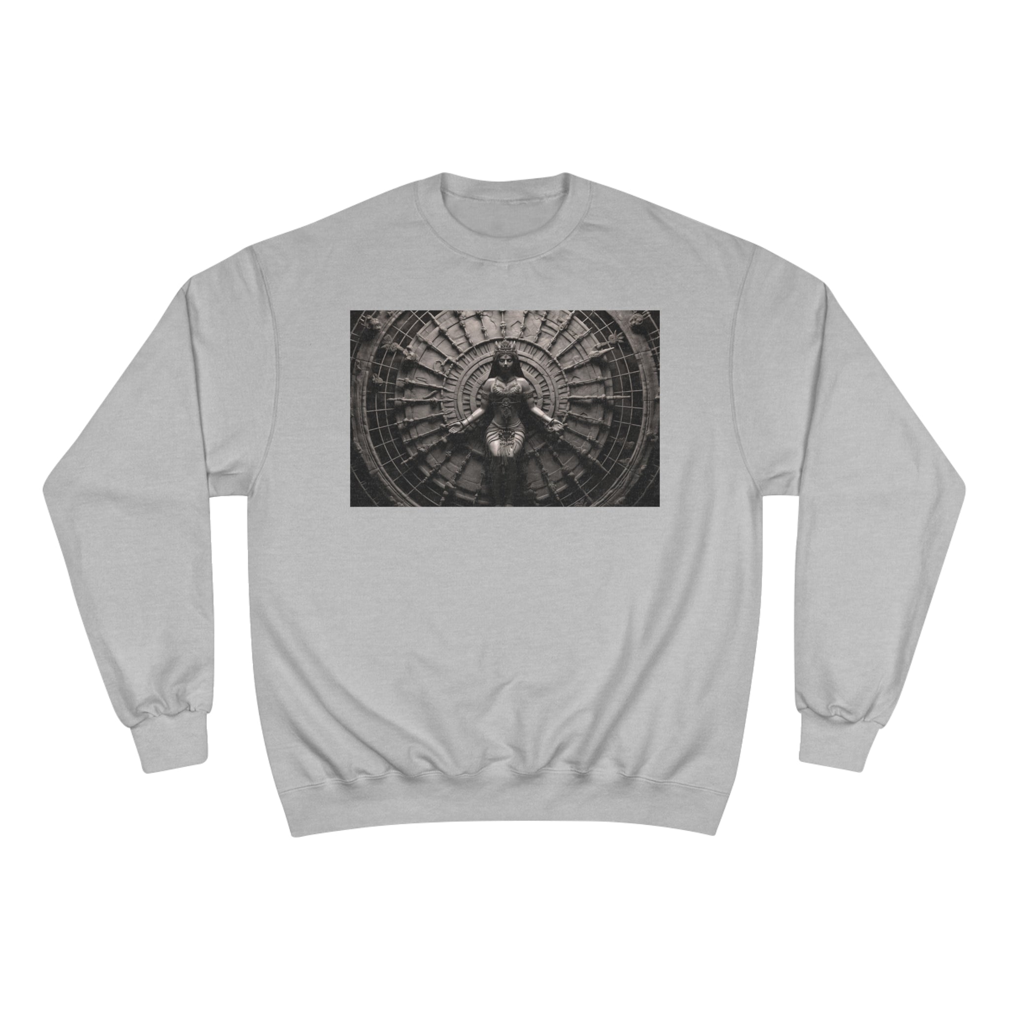 &quot;CHAKRA&quot;- Unisex Champion Sweatshirt W/ Blk Kngdom Logo