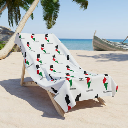 Keffiyeh World &quot;HOLY LAND&quot;- Beach Towels W/ Blk Kngdom Logo