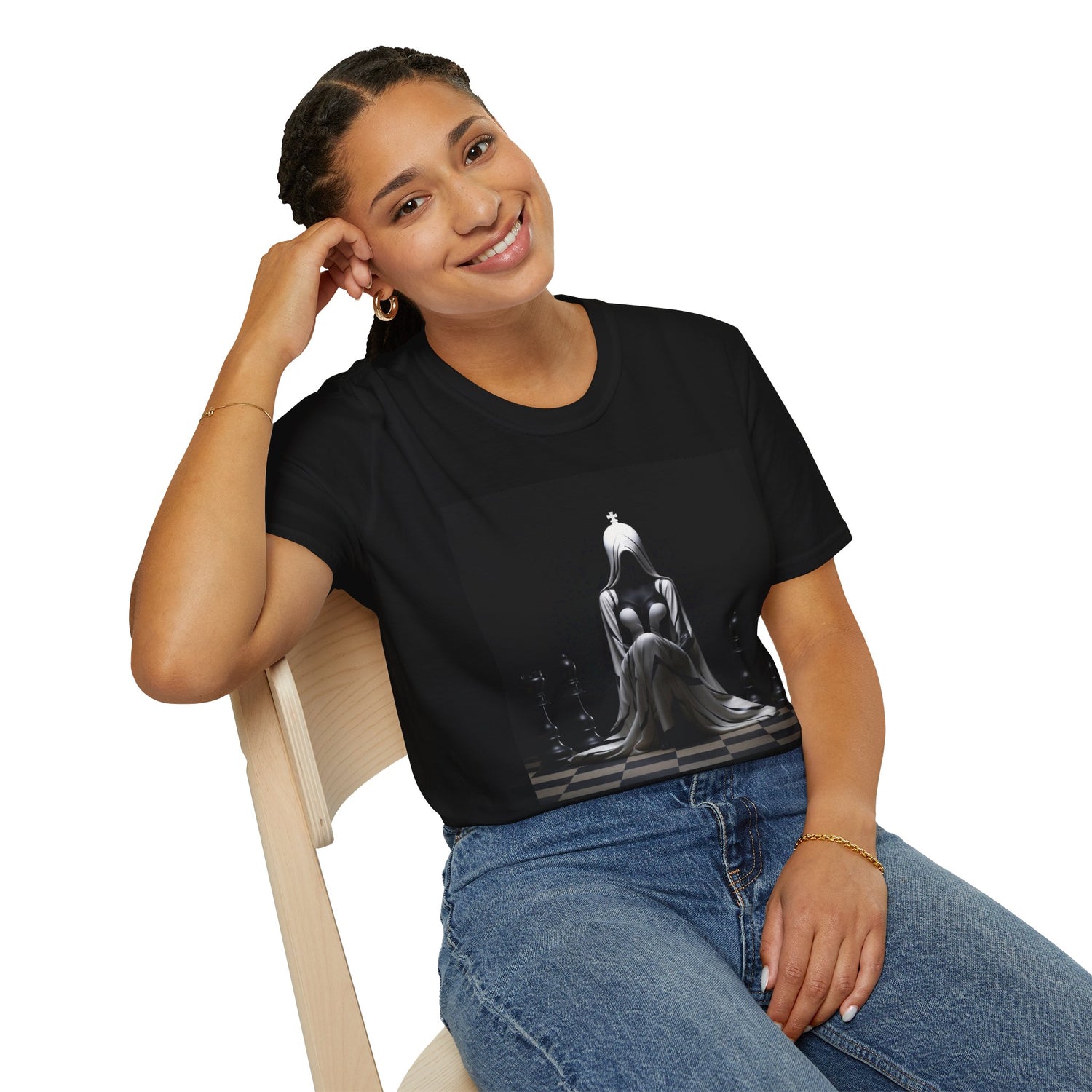 &quot;CHECKMATE&quot;: camiseta suave para mujer con logotipo de Kingdom 