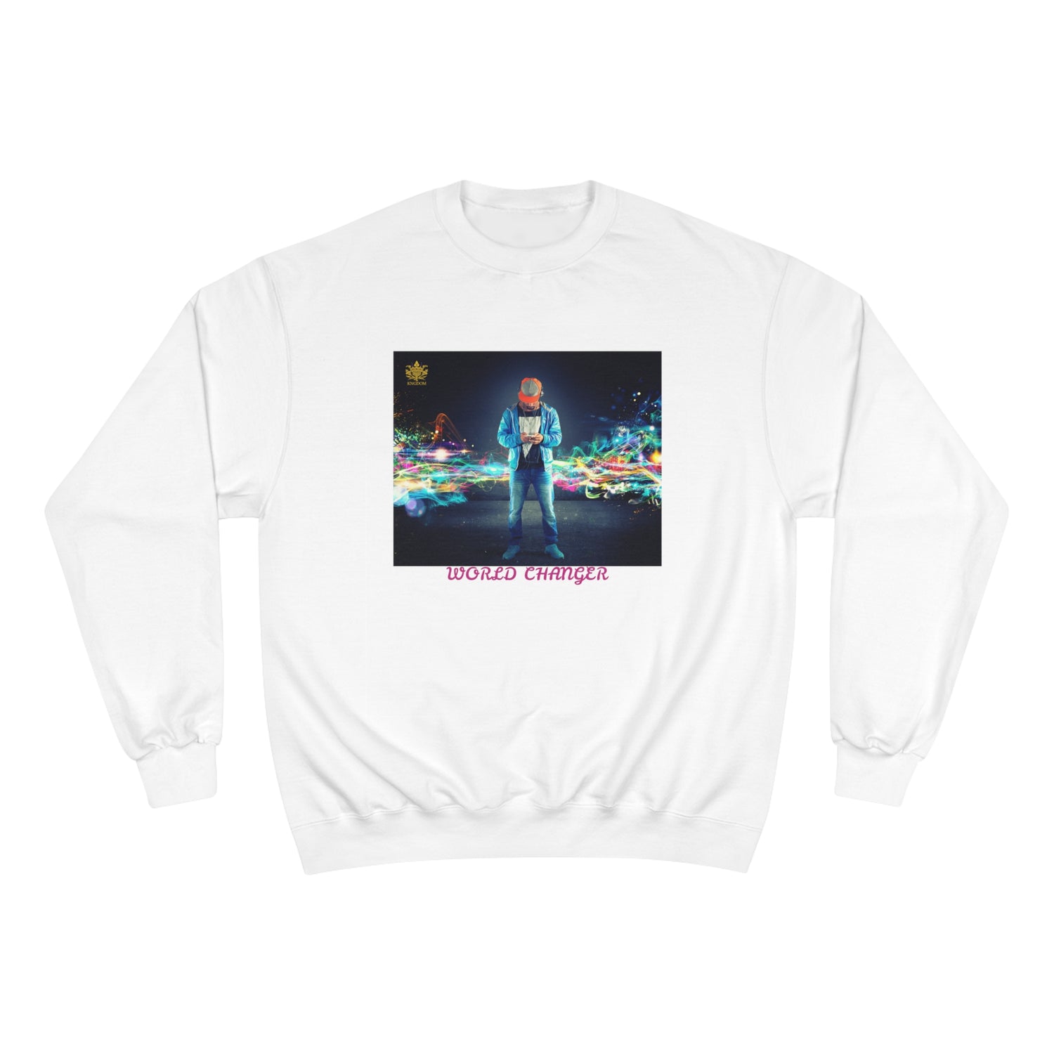 Man Of Color (WORLD CHANGER)- Unisex Champion Sweatshirt W/ Kngdom Logo