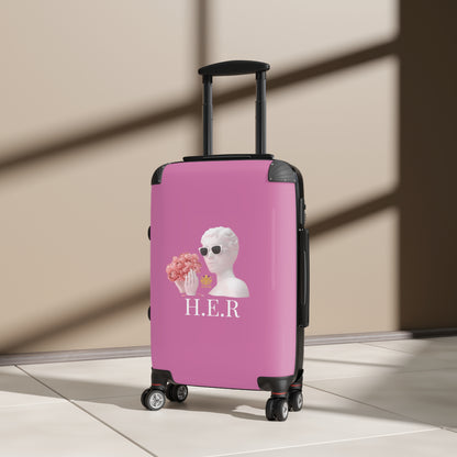 &quot;H.E.R&quot; (Heroism/Eagerness/Relevant)- Small/Med/Large Suitcases W/ Kngdom Logo