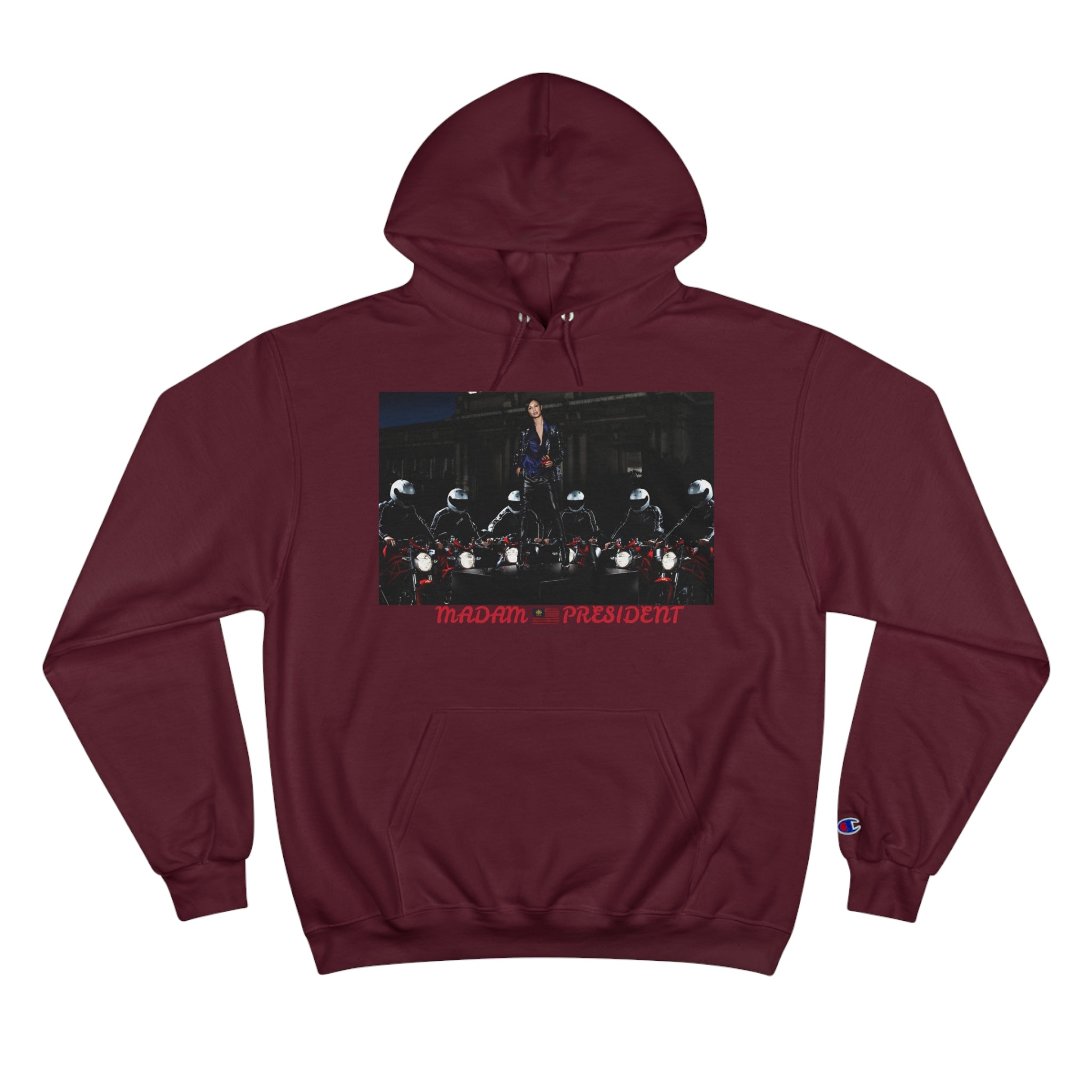 &quot;MADAM PRESIDENT&quot; HARRIS 2024- Unisex Champion Hoodie W/ Kngdom Logo