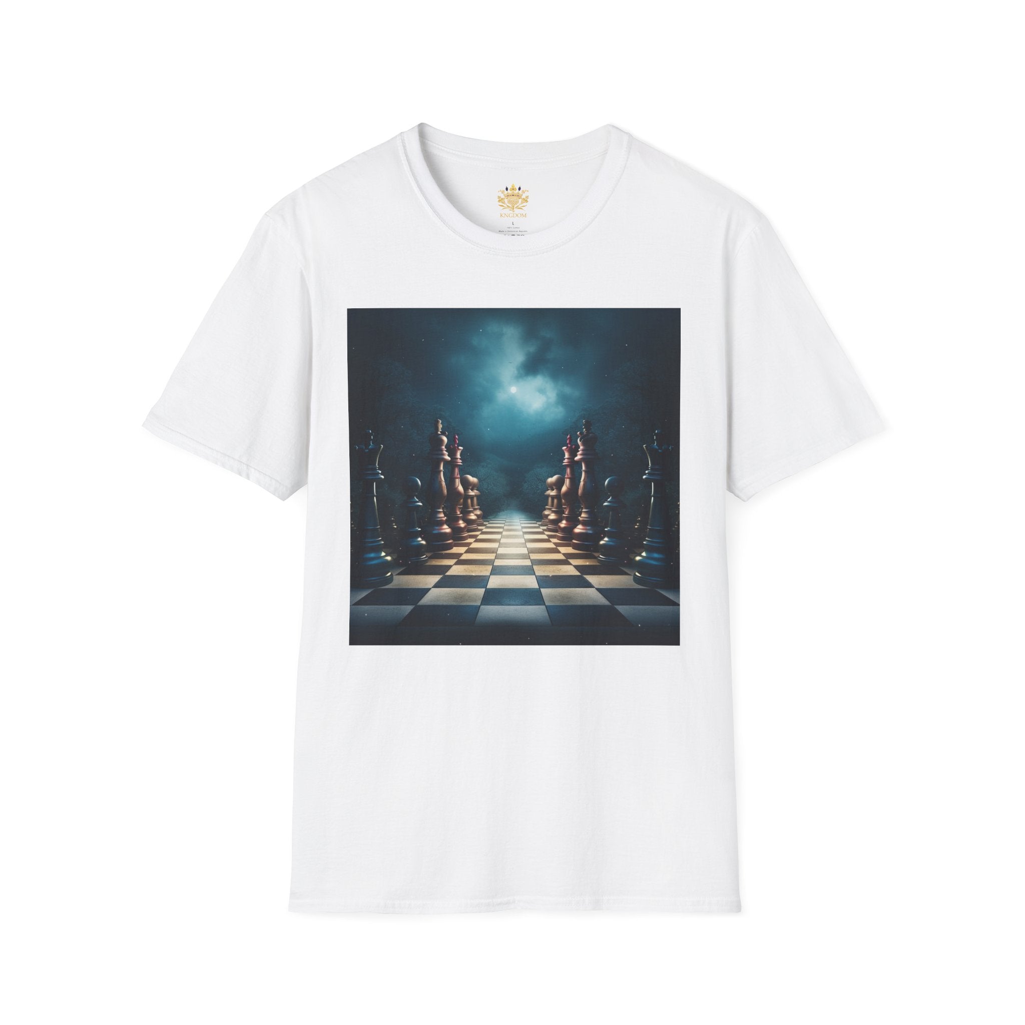 &quot;CHECKMATE&quot;: camiseta unisex de estilo suave con logotipo de Kingdom 