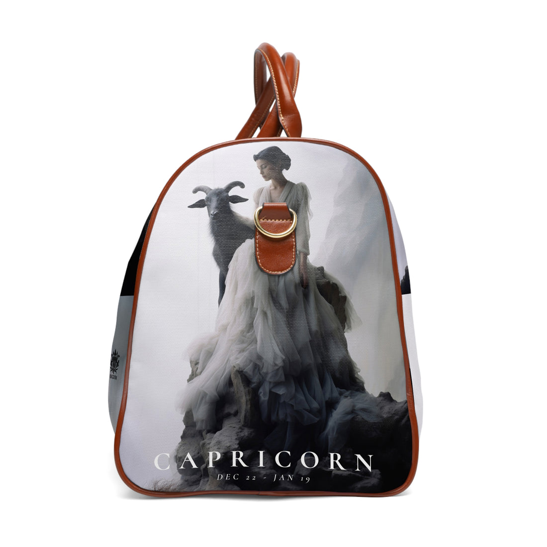 H.E.R &quot;CAPRICORN&quot;- Vegan Leather Self-Expession Waterproof Travel Bag W/ Blk Kngdom Logo