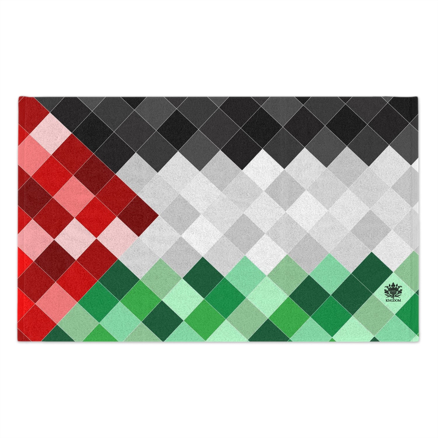 Keffiyeh World &quot;PALESTINA&quot;- Rally Towel W/ Blk Kngdom Logo