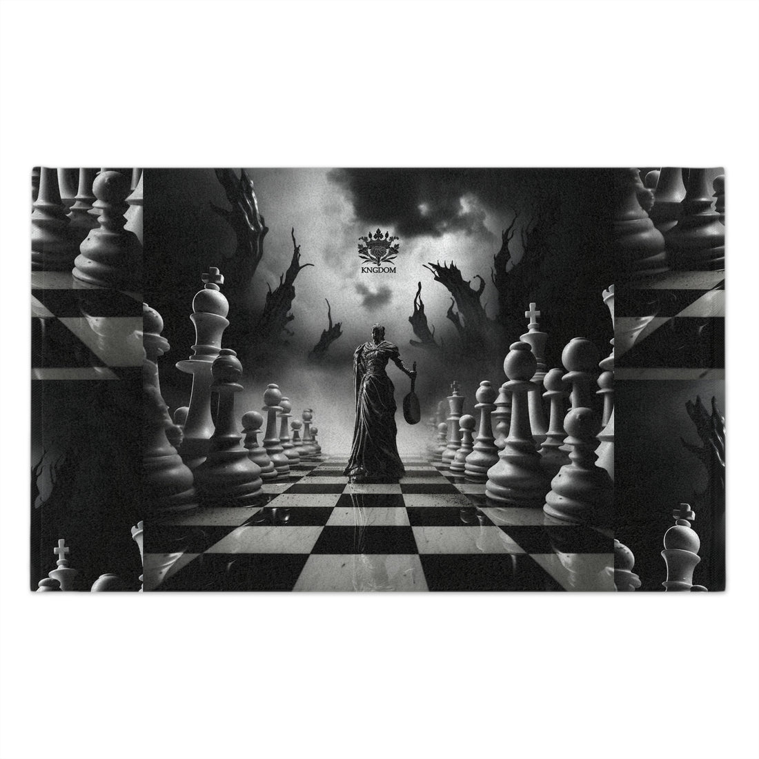 &quot;CHECKMATE&quot;- Rally Towel W/ Blk Kngdom Logo