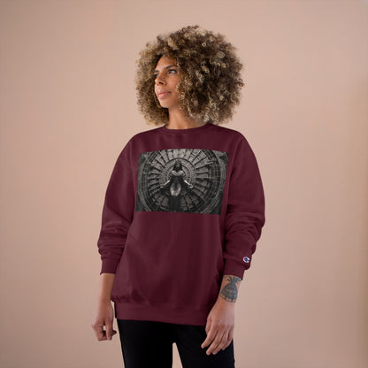 &quot;CHAKRA&quot;- Unisex Champion Sweatshirt W/ Blk Kngdom Logo