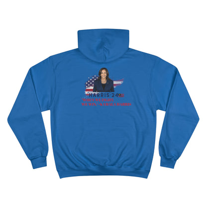 &quot;WHEN WE FIGHT, WE WIN&quot; (HARRIS 2024-QUOTE)- Unisex Champion Hoodie W/ Kngdom Logo