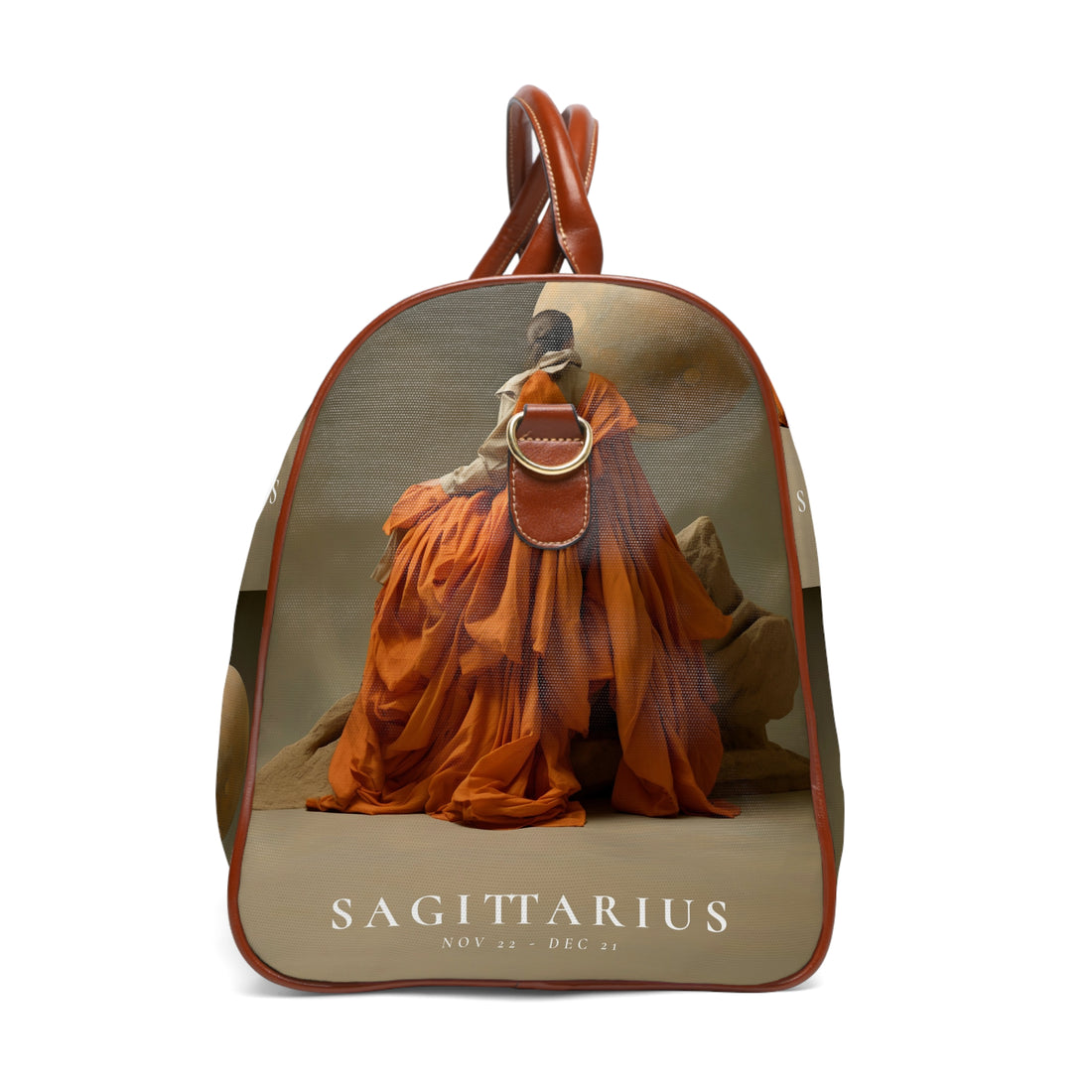 H.E.R &quot;SAGITTARIUS&quot;- Vegan Leather Self-Expression Waterproof Travel Bag W/ Blk Kngdom Logo