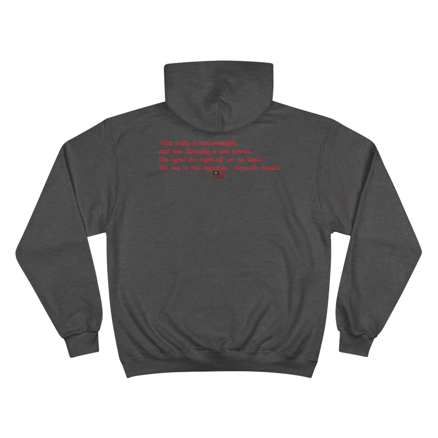 &quot;KAMALA HARRIS FOR THE PEOPLE 2024&quot;(QUOTE)- Unisex Champion Hoodie W/ Kngdom Logo