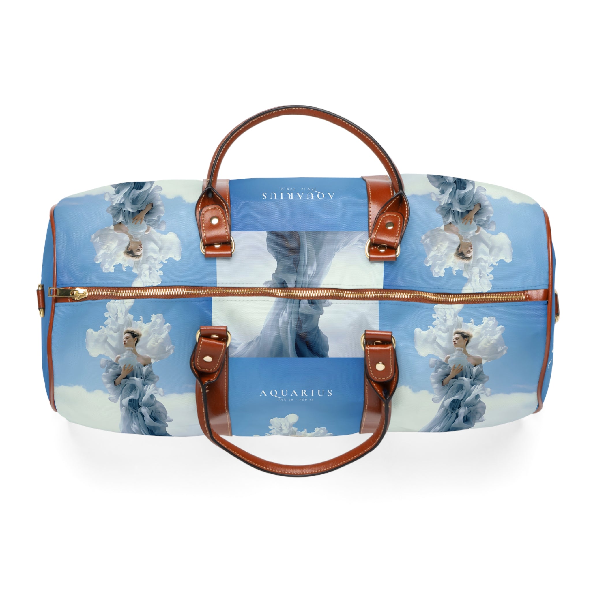 H.E.R &quot;AQUARIUS&quot;- Vegan Leather Self-Expression Waterproof Travel Bag W/ Kngdom Logo