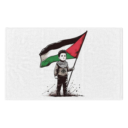 &quot;HABIBI/HABIBTI Of PALESTINE&quot;- Rally Towel W/ Blk Kngdom Logo