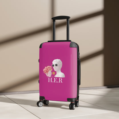 &quot;H.E.R&quot; (Heroism/Eagerness/Relevant)- Small/Med/Large Suitcases W/ Kngdom Logo