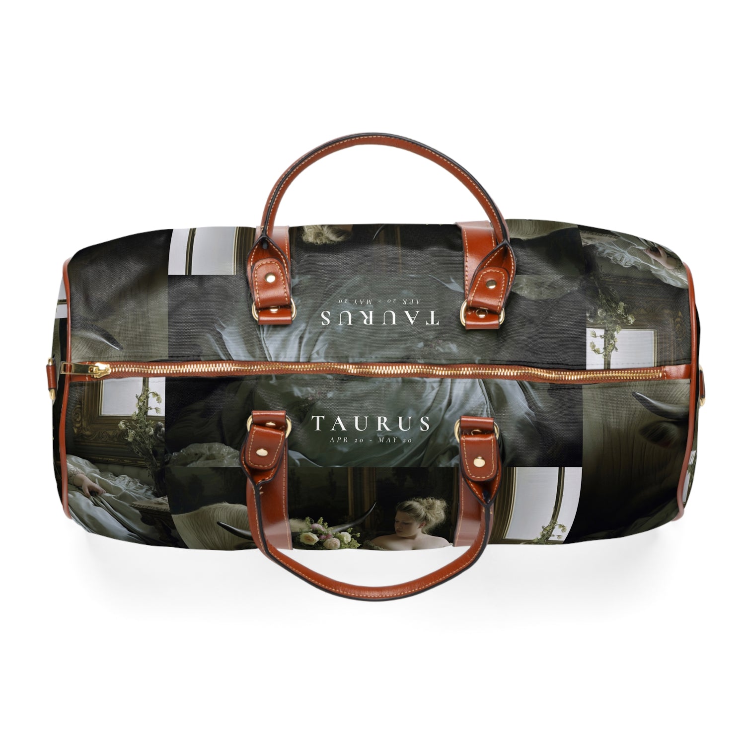 H.E.R &quot;TAURUS&quot;- Vegan Leather Self-Expression Waterproof Travel Bag W/ Blk Kngdom Logo