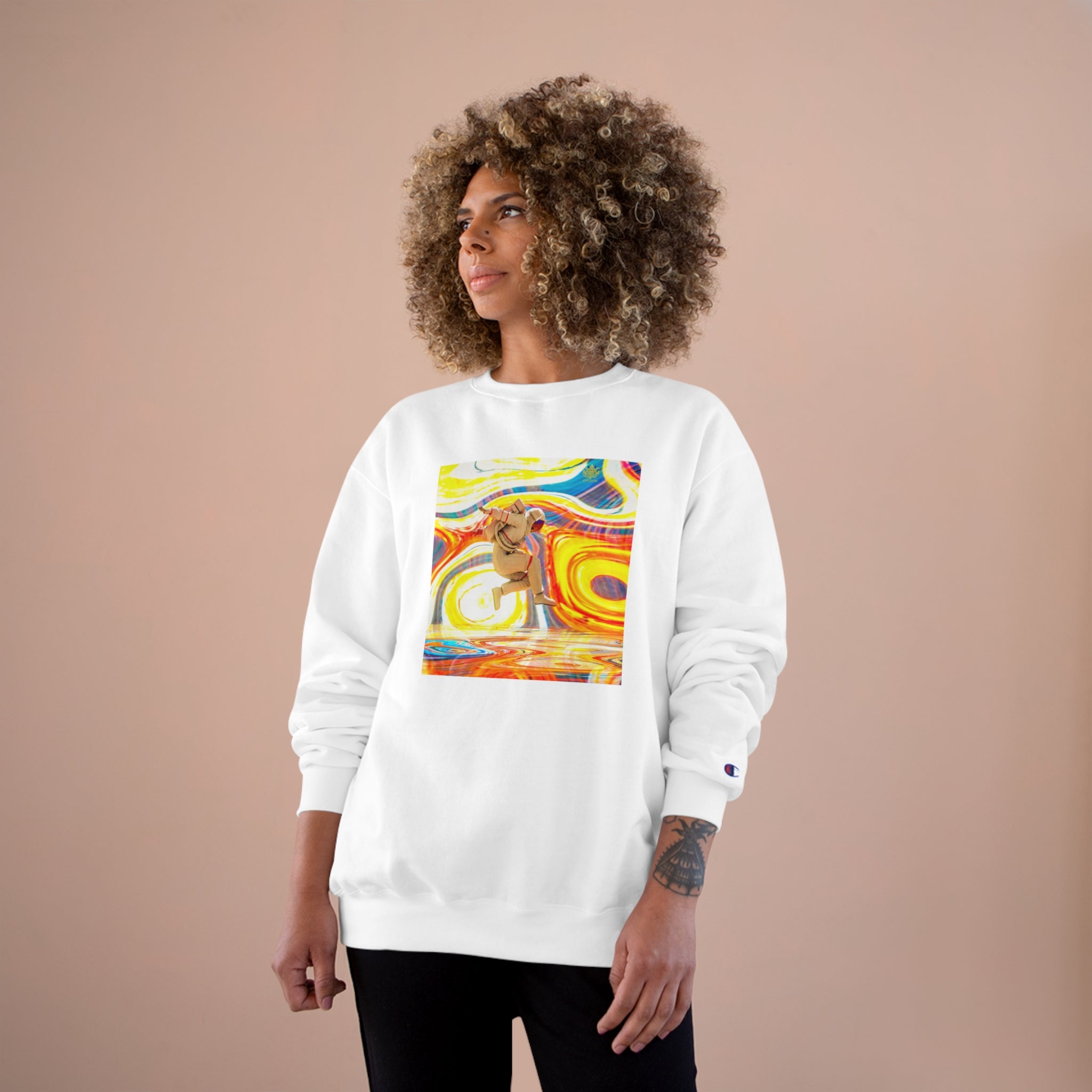 Kngdom &quot;DRIP&quot;- &quot;Stop Your Shit &amp; Go On That TRIP&quot;- Unisex Champion Sweatshirt W/ Kngdom Logo