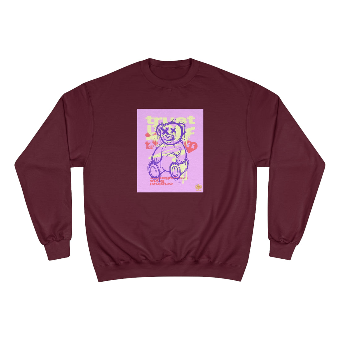 Kngdom &quot;DRIP&quot; (Trust The Bear)- Unisex Champion Sweatshirt W/ Kngdom Logo