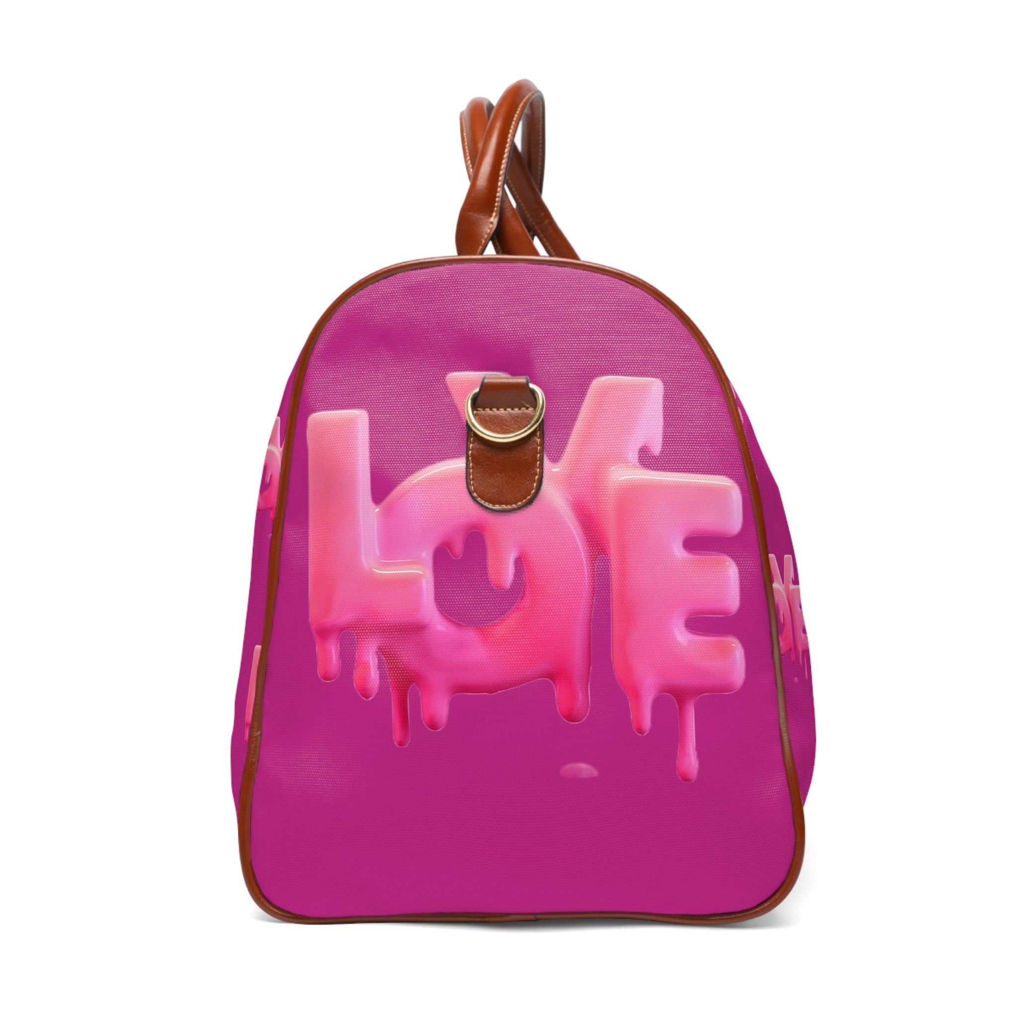 Kngdom &quot;DRIP&quot; (LOVE) - Vegan Leather Self-Expression Waterproof Travel Bag W/ Kngdom Logo