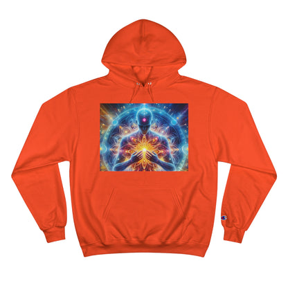 &quot;DIVINE ENERGY&quot;- Unisex Champion Hoodie W/ Kngdom Logo