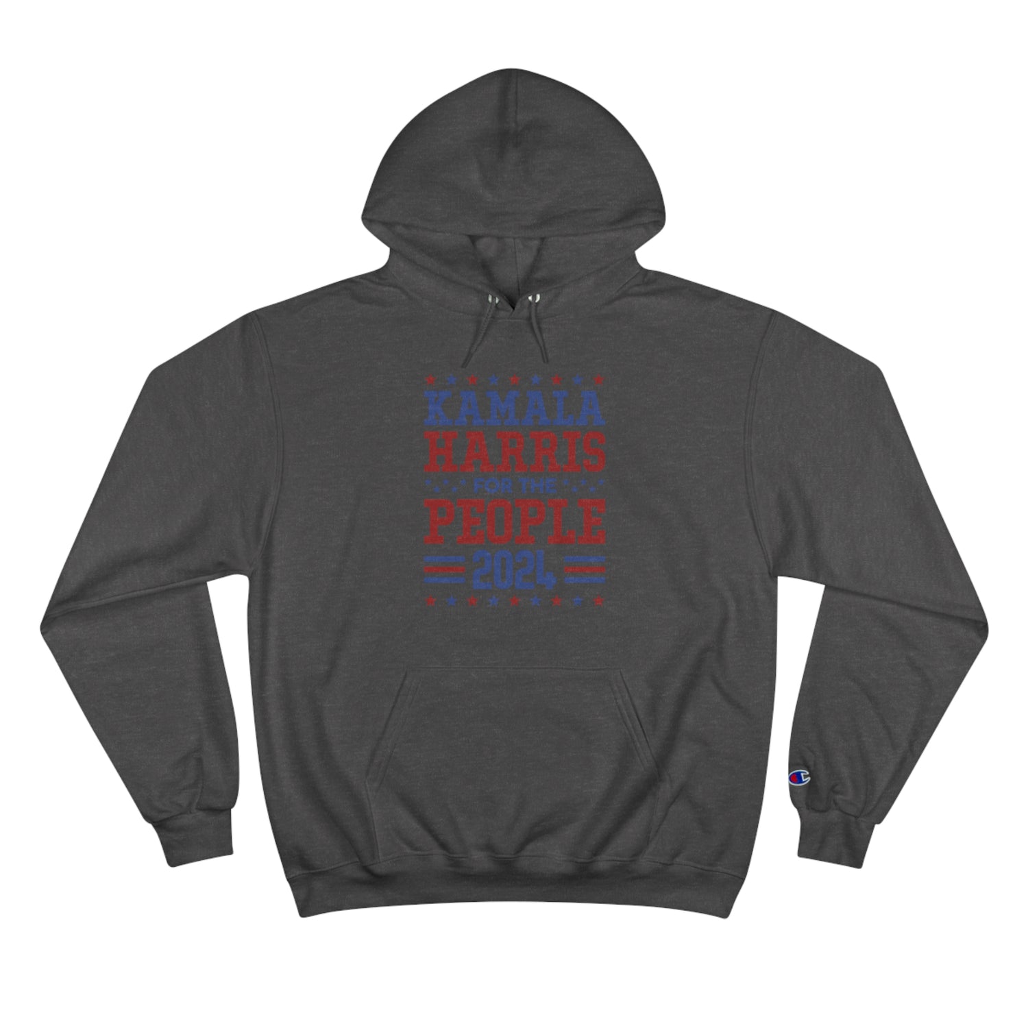 &quot;KAMALA HARRIS FOR THE PEOPLE 2024&quot;(QUOTE)- Unisex Champion Hoodie W/ Kngdom Logo