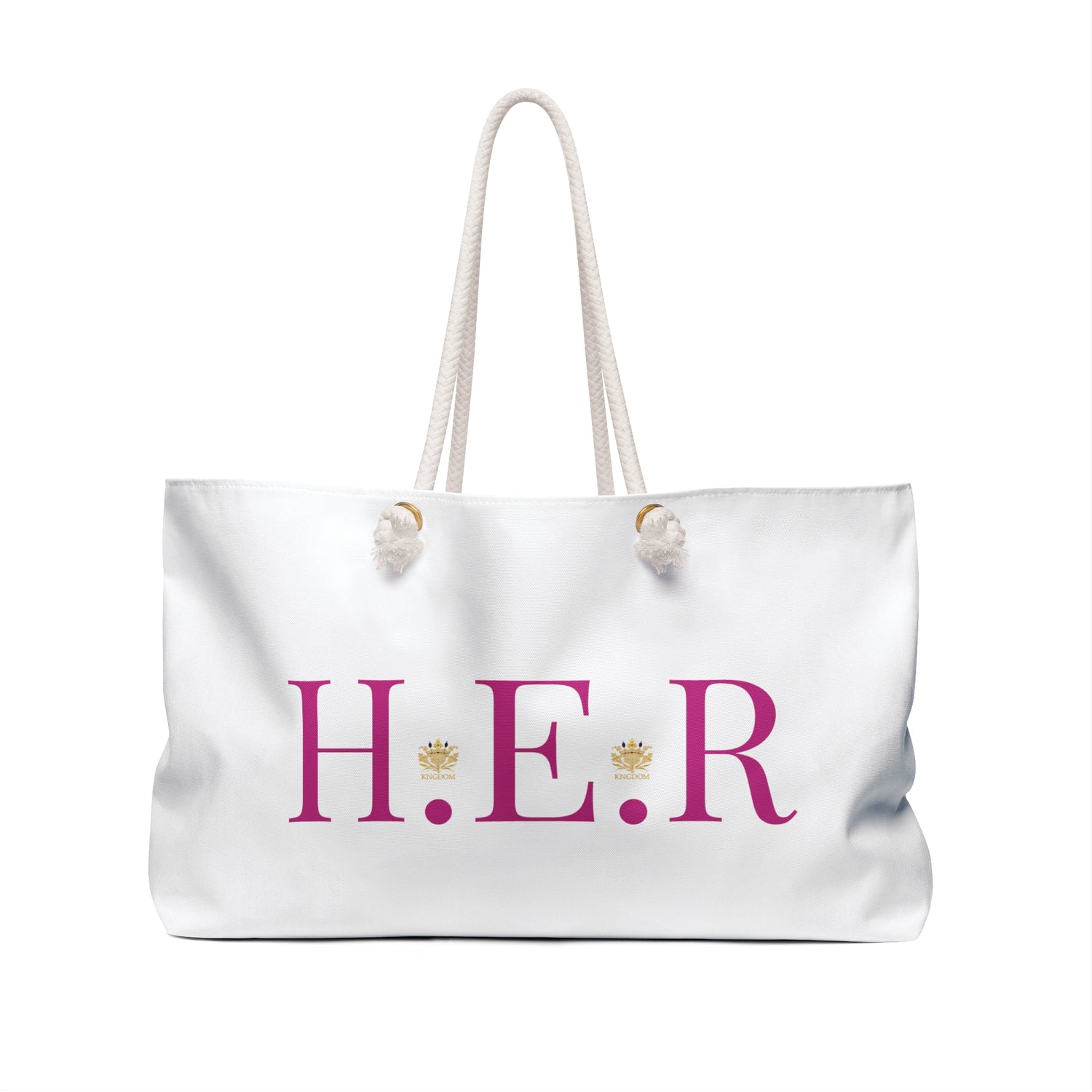 &quot;H.E.R&quot; (Heroism/Eagerness/Relevant)- Weekender Bag W/ Kngdom Logo