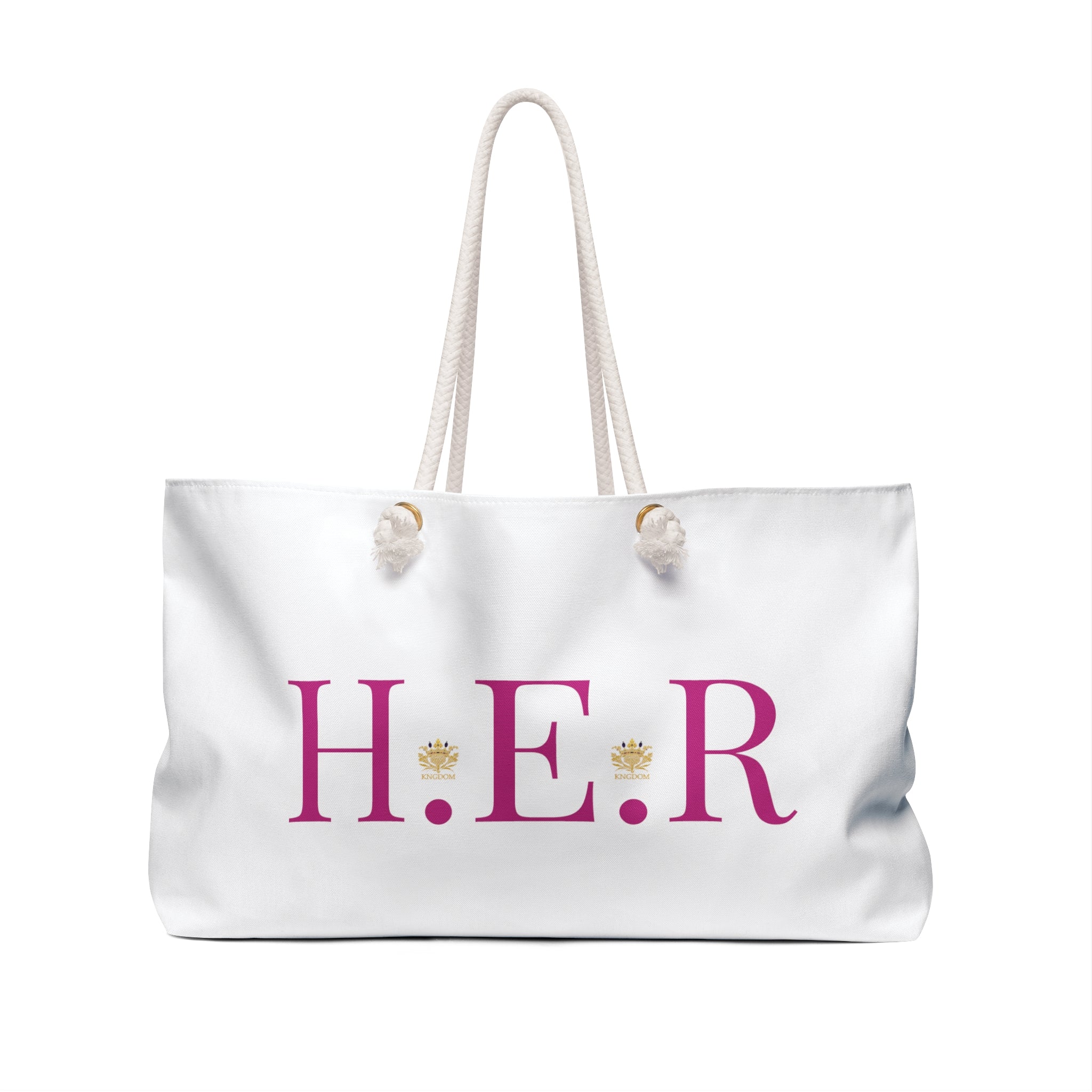 &quot;H.E.R&quot; (Heroism/Eagerness/Relevant)- Weekender Bag W/ Kngdom Logo