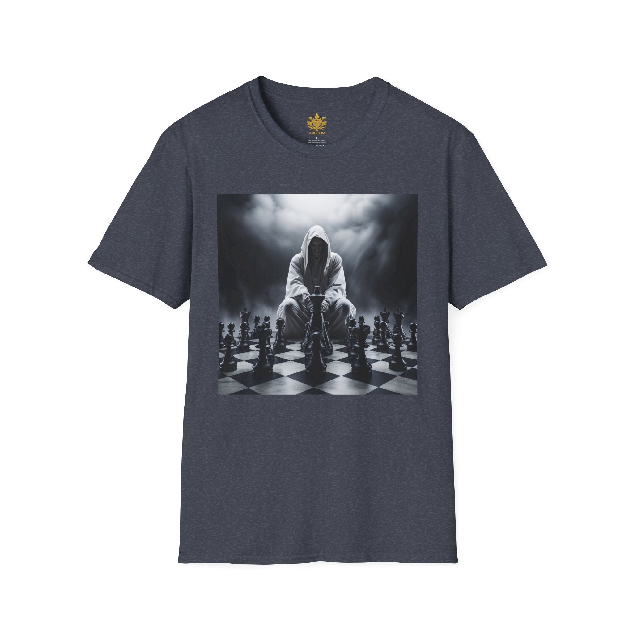 &quot;CHECKMATE&quot;: camiseta de estilo suave para hombre con logotipo de Kingdom 