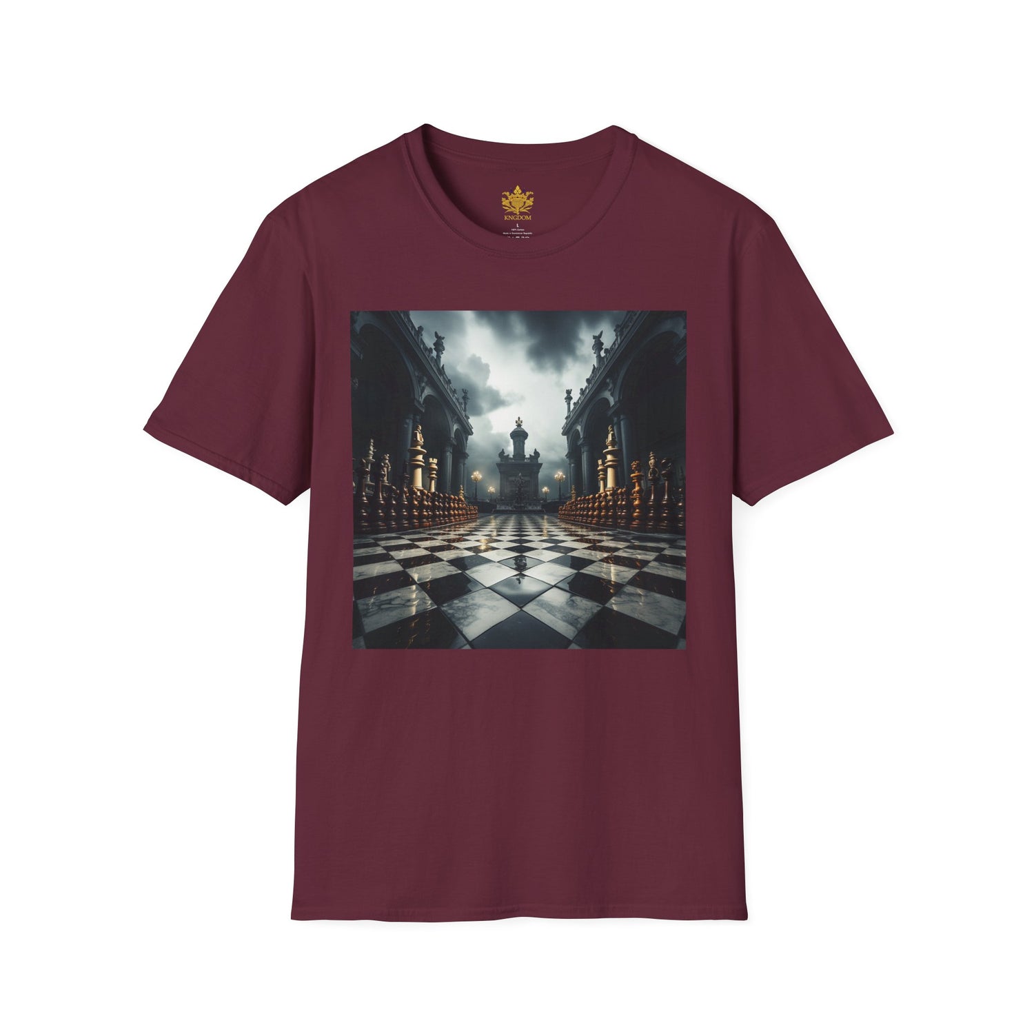 &quot;CHECKMATE&quot;: camiseta unisex de estilo suave con logotipo de Kingdom 