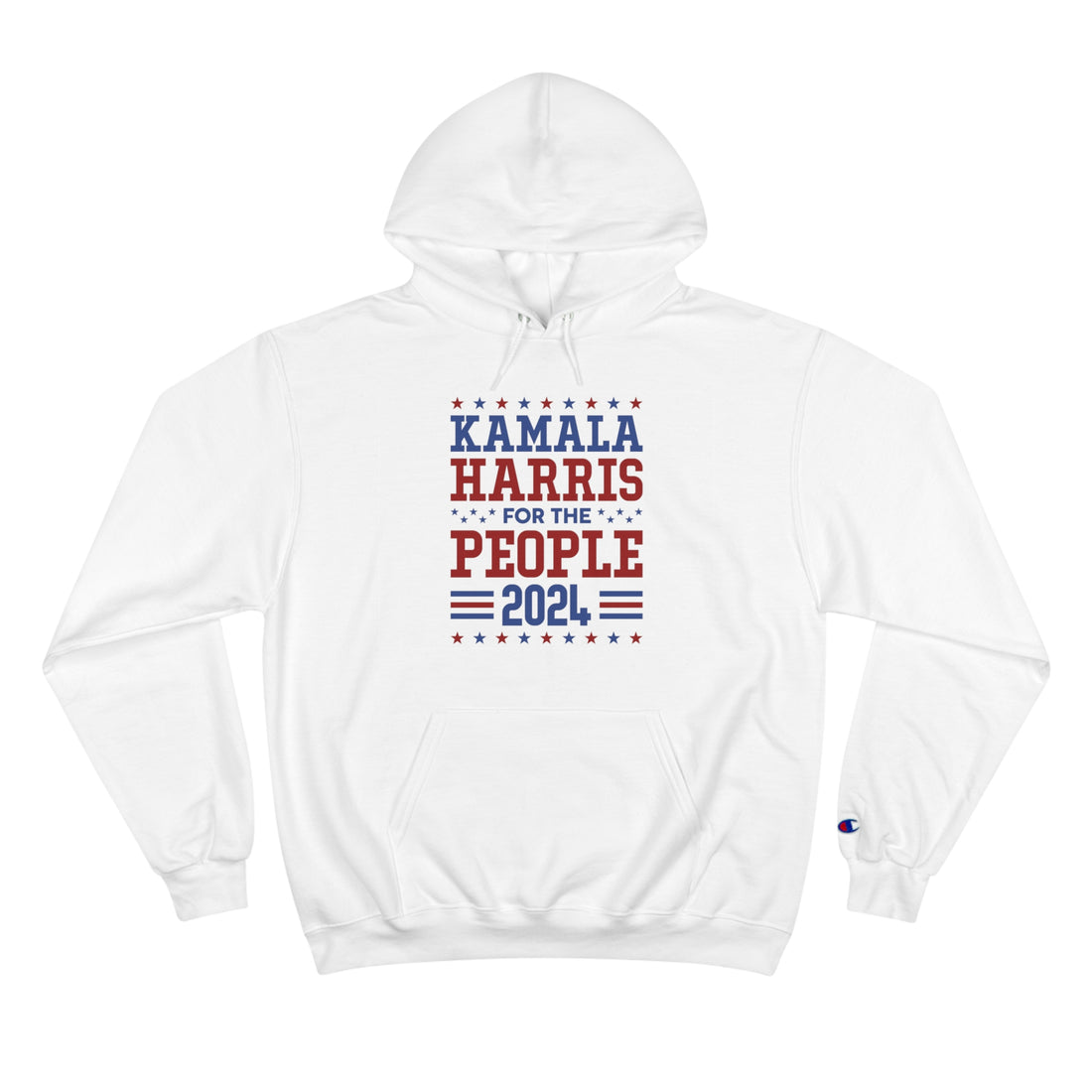 &quot;KAMALA HARRIS FOR THE PEOPLE 2024&quot;(QUOTE)- Unisex Champion Hoodie W/ Kngdom Logo