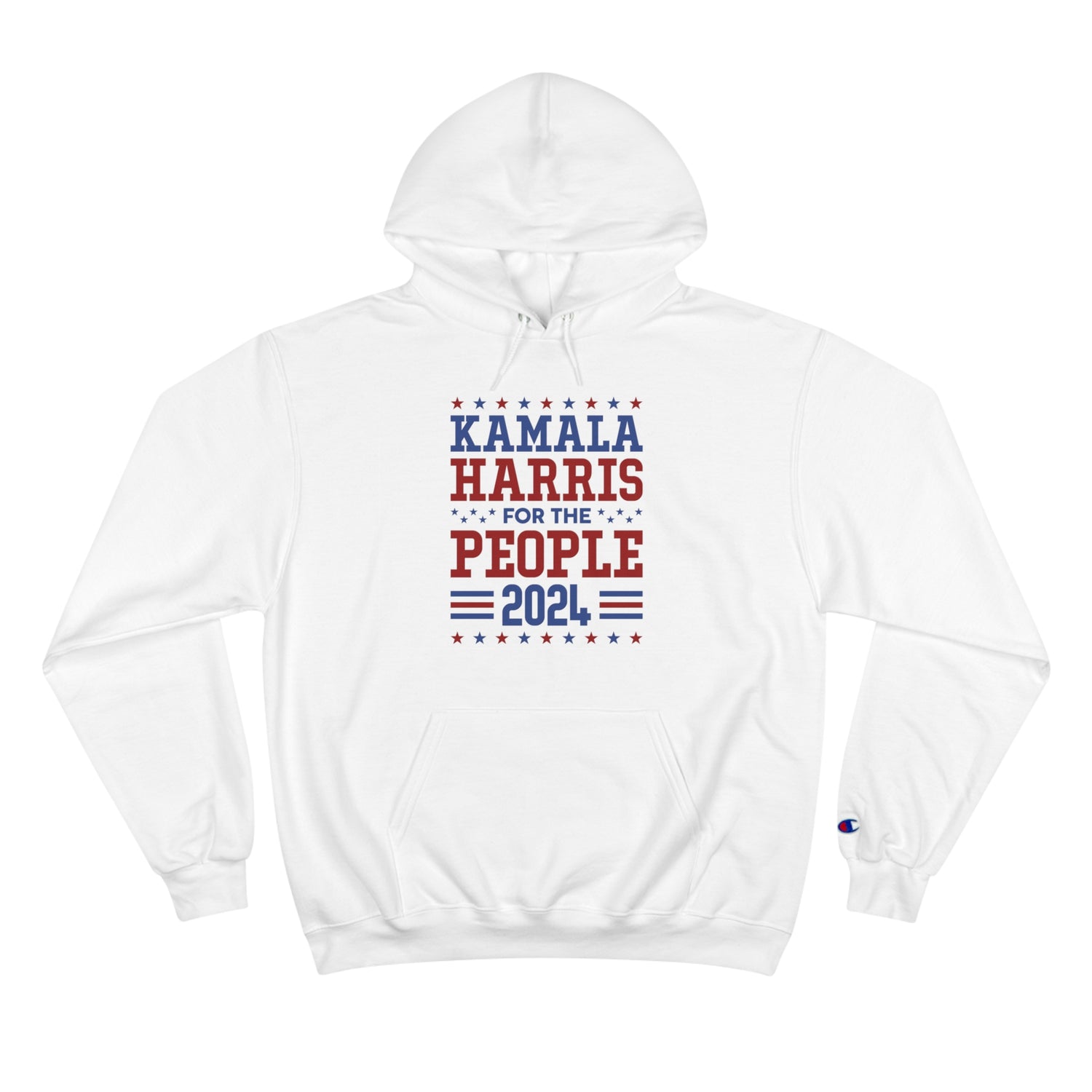 &quot;KAMALA HARRIS FOR THE PEOPLE 2024&quot;(QUOTE)- Unisex Champion Hoodie W/ Kngdom Logo