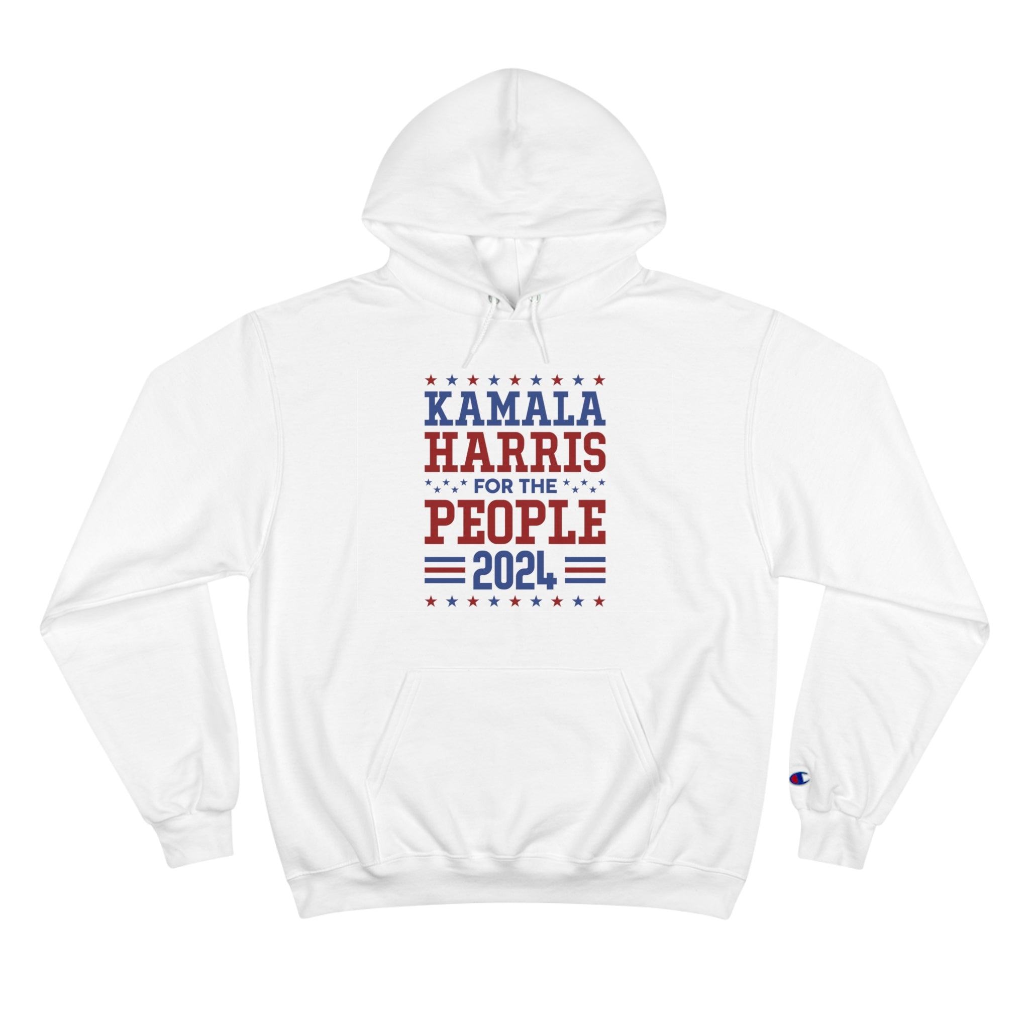 &quot;KAMALA HARRIS FOR THE PEOPLE 2024&quot;(QUOTE)- Unisex Champion Hoodie W/ Kngdom Logo