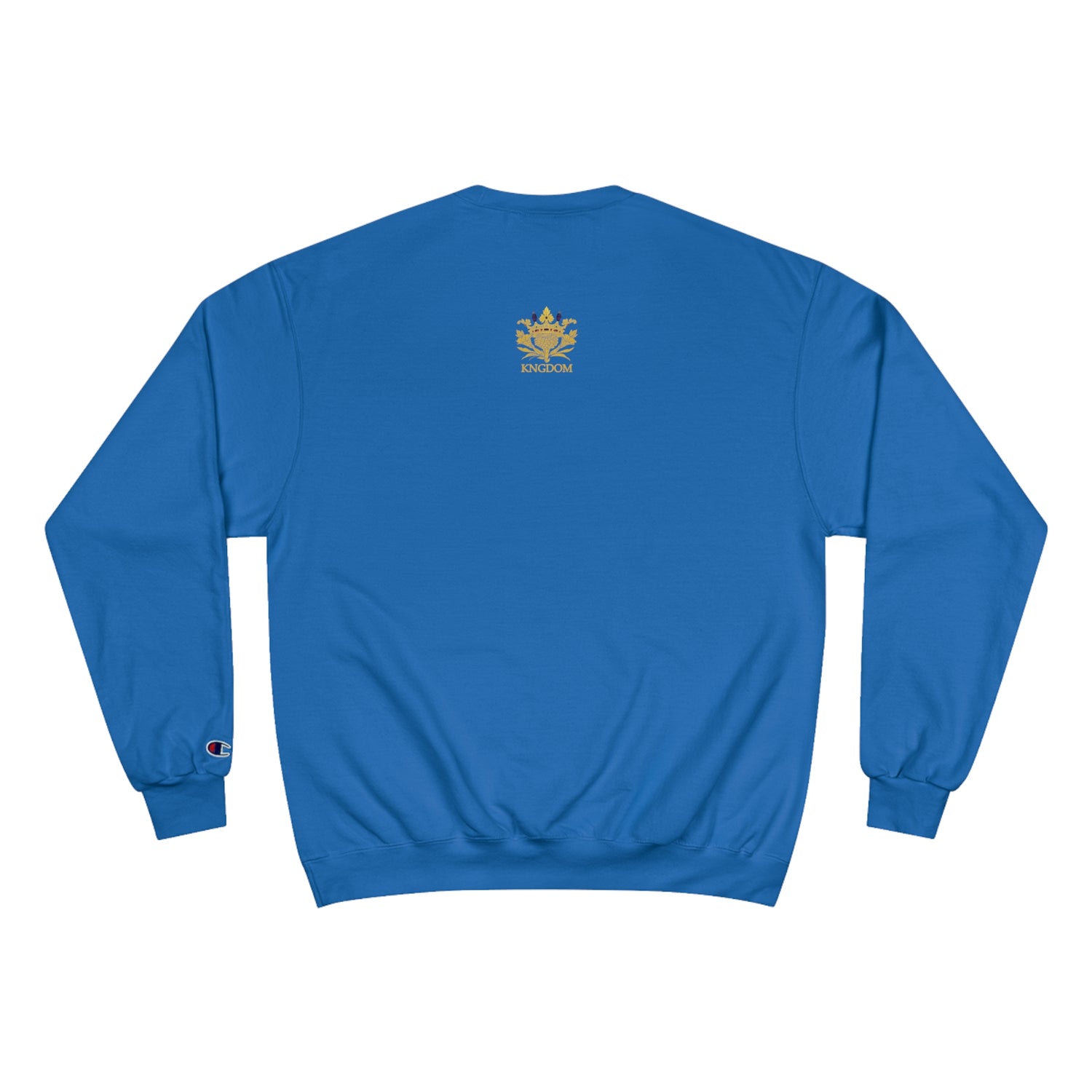 Kngdom &quot;DRIP&quot; (RICH IS GOOD HAPPINESS) - Unisex Champion Sweatshirt W/ Backside Kngdom Logo