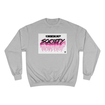 Kngdom &quot;DRIP&quot; (Blame Society) - Unisex Champion Sweatshirt W/ Blk Kngdom Logo