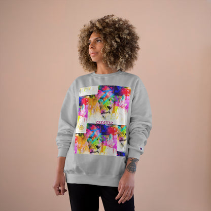 &quot;CREATOR&quot; Lion- Unisex Champion Sweatshirt W/ Kngdom Logo