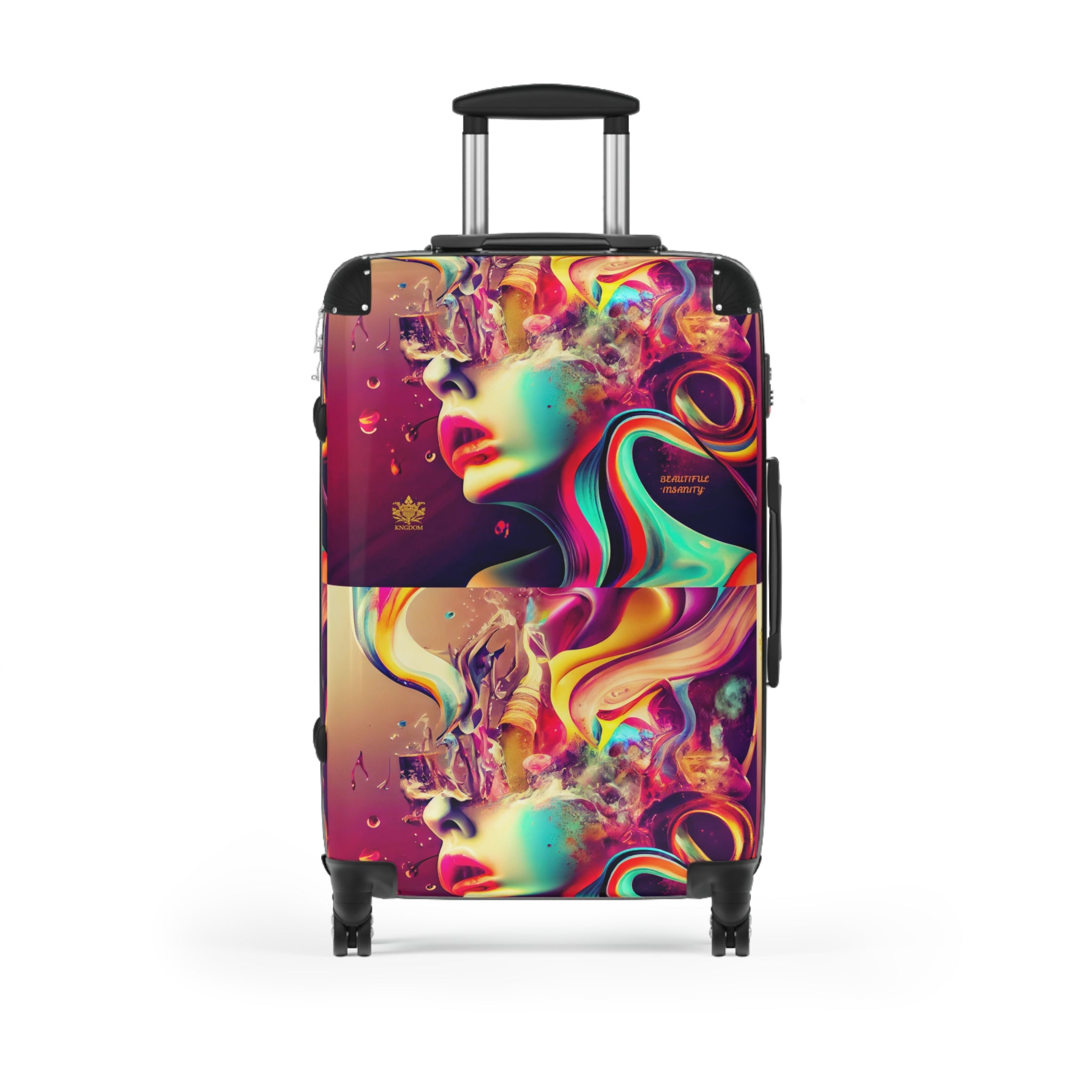 BEAUTIFUL &quot;INSANITY&quot;- Small/Med/Large Suitcases W/ Kngdom Logo