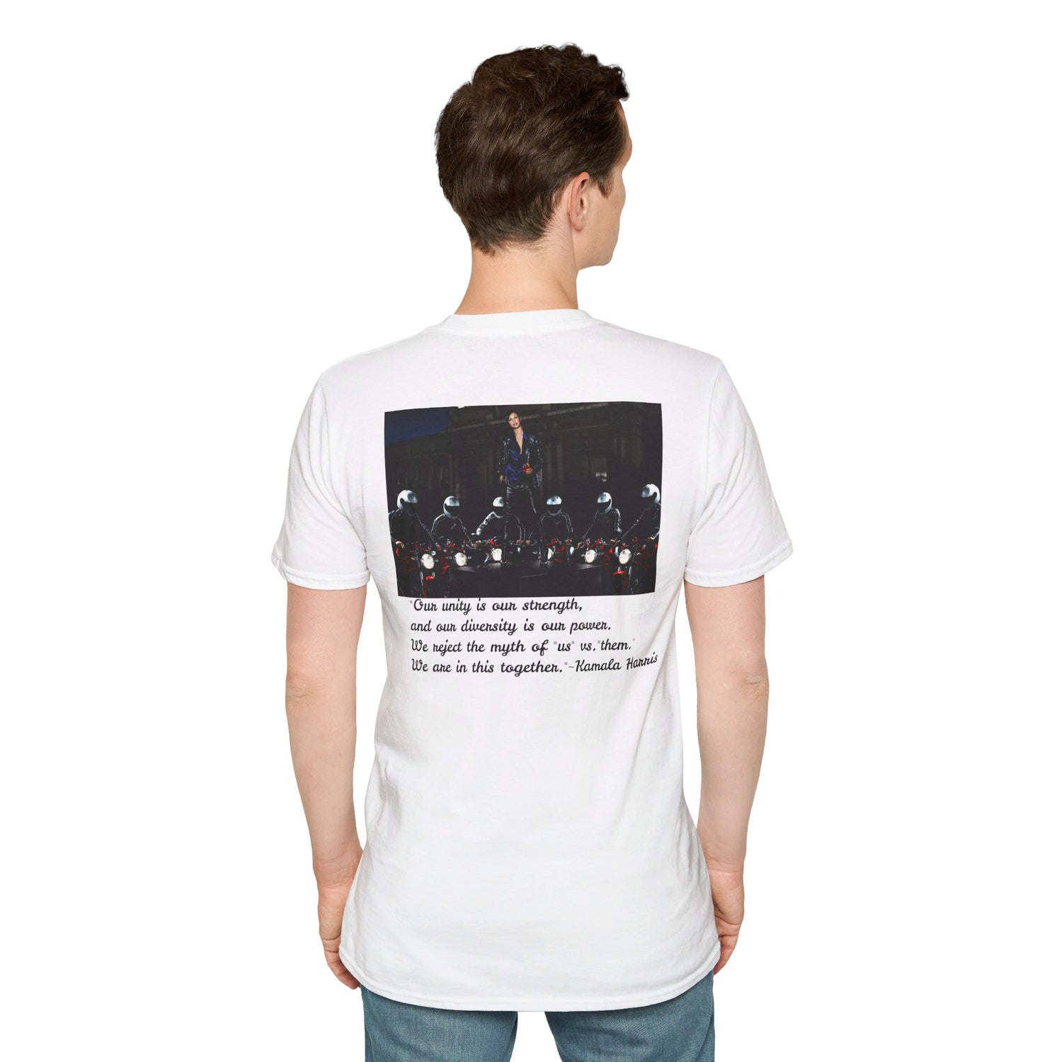 &quot;Extension Of Self Wo-MAN- Together We Win&quot; KAMALA/WALZ 2024(Quote)- Unisex Softstyle T-Shirt W/ Kngdom Logo