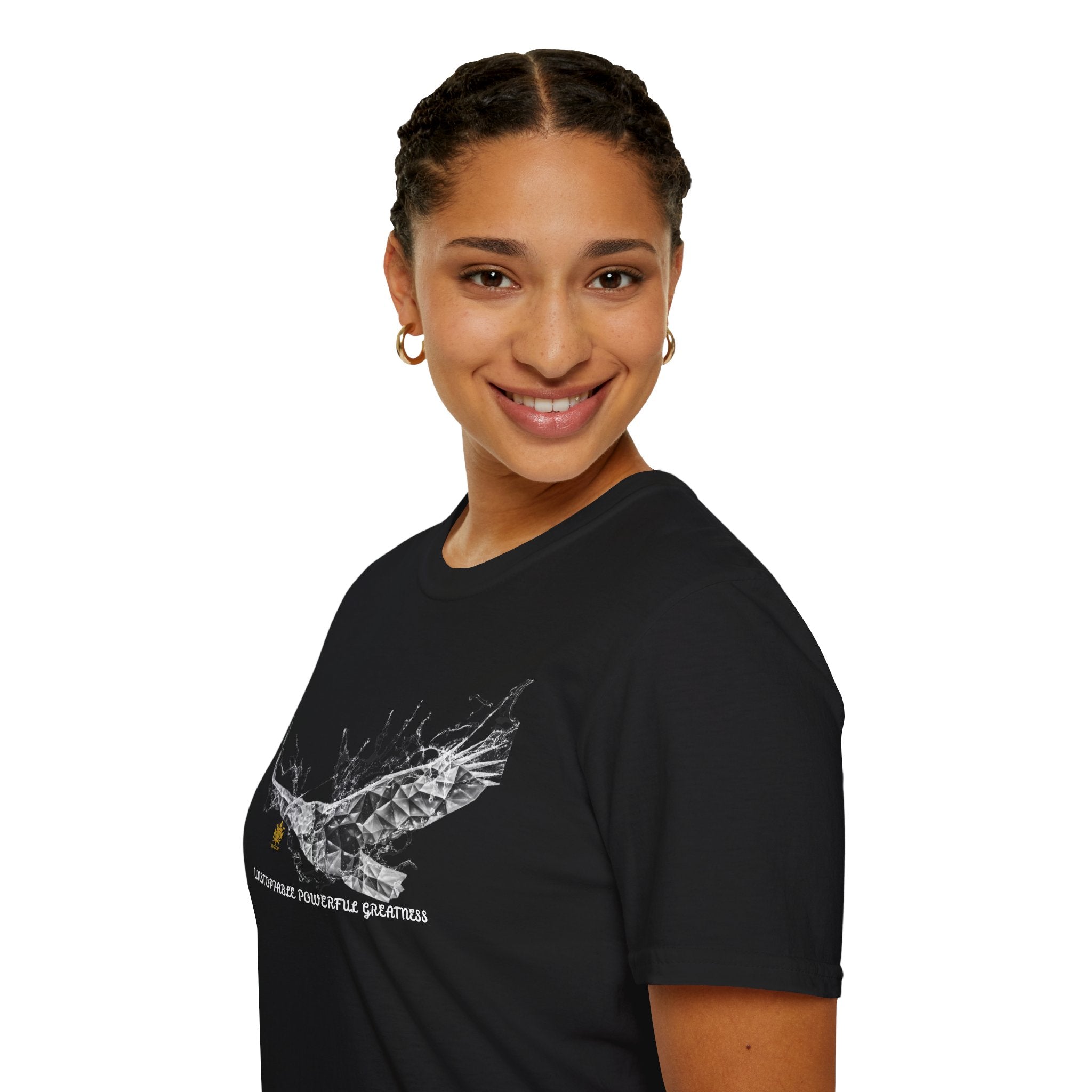 The Isaiah 40:31 &quot;Unstoppable Powerful Greatness&quot;- Unisex Softstyle T-Shirt W/ Kngdom Logo