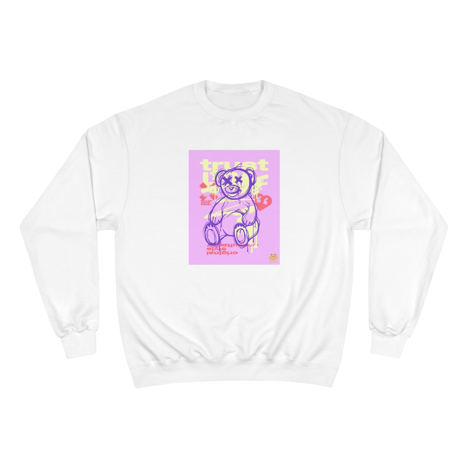 Kngdom &quot;DRIP&quot; (Trust The Bear)- Unisex Champion Sweatshirt W/ Kngdom Logo