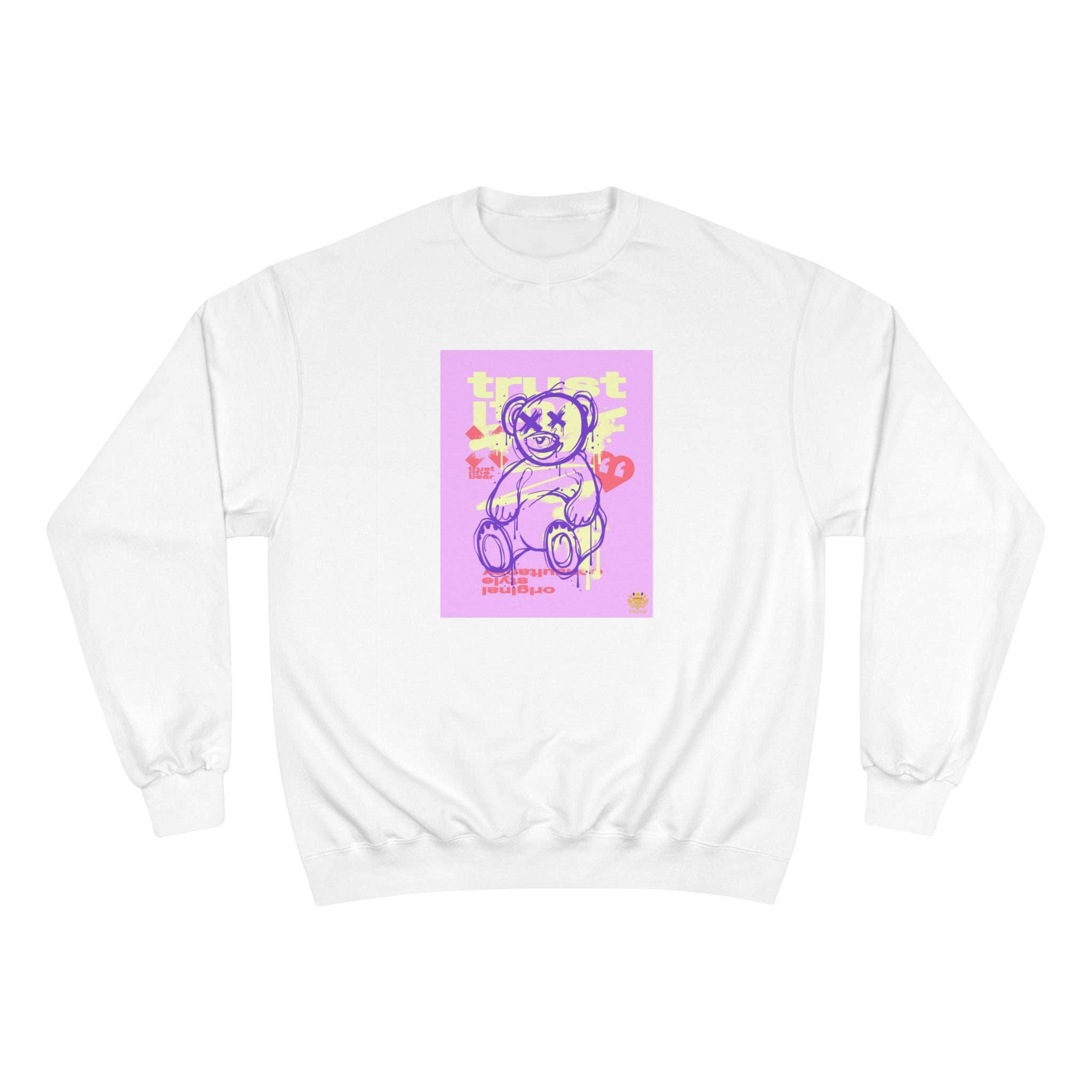 Kngdom &quot;DRIP&quot; (Trust The Bear)- Unisex Champion Sweatshirt W/ Kngdom Logo