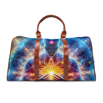 &quot;DIVINE ENERGY&quot;- Vegan Leather Self-Expression Waterproof Travel Bag W/ Kngdom Logo