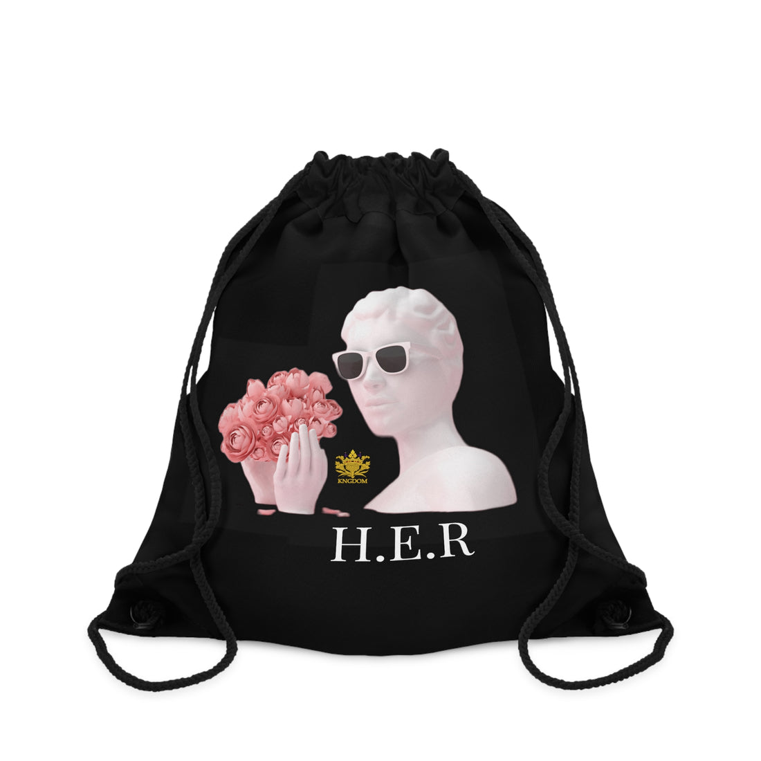 &quot;H.E. R&quot; (Heroism/Eagerness/Relevant)- Drawstring Bag W/ Kngdom Logo