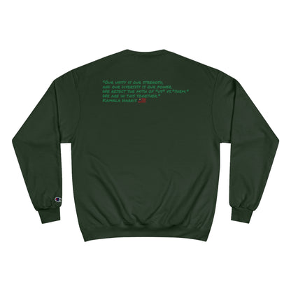 &quot;BRAT 47&quot;(QUOTE)- Unisex Champion Sweatshirt W/ Kngdom Logo