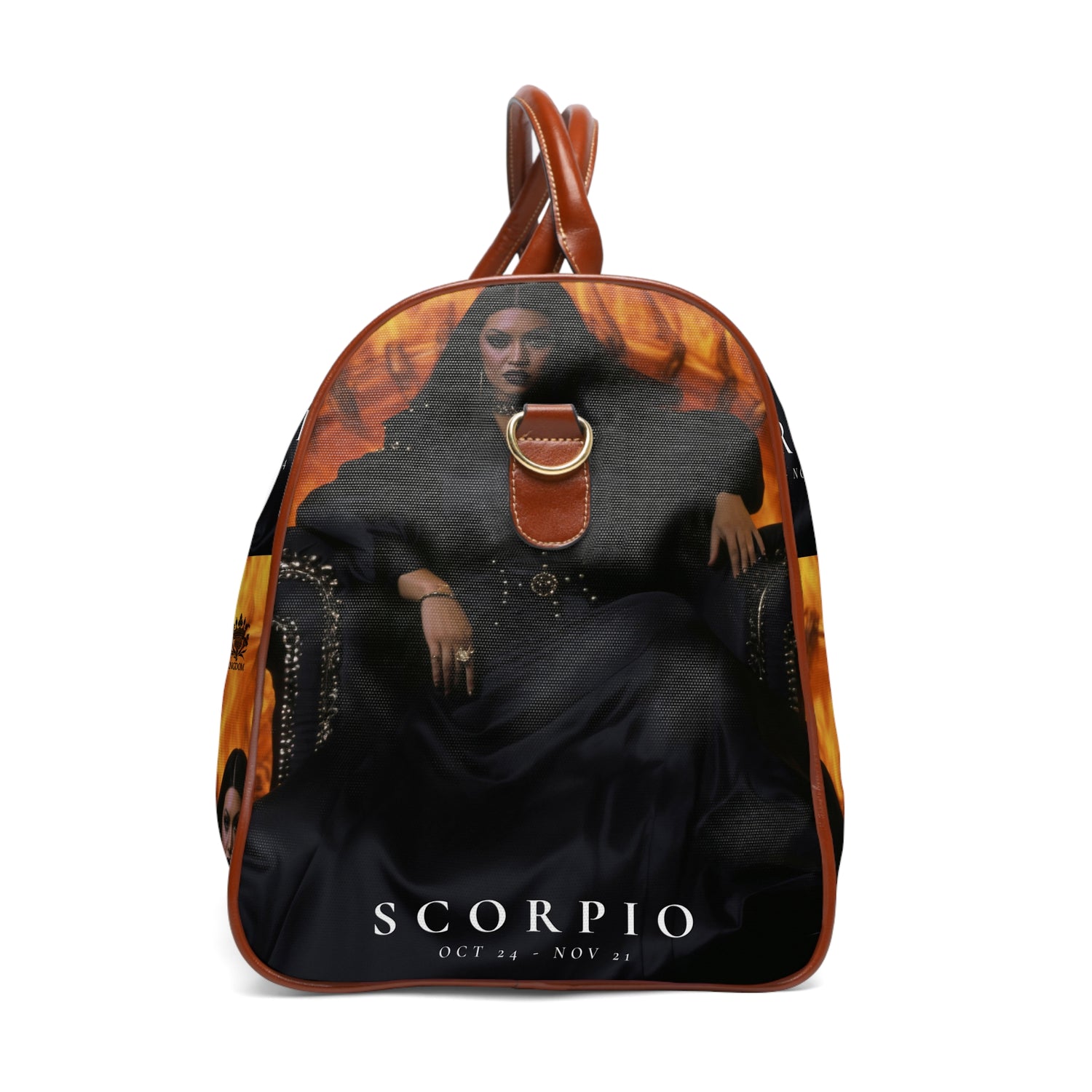 H.E.R &quot;SCORPIO&quot;- Vegan Leather Self-Expression Waterproof Travel Bag W/ Blk Kngdom Logo