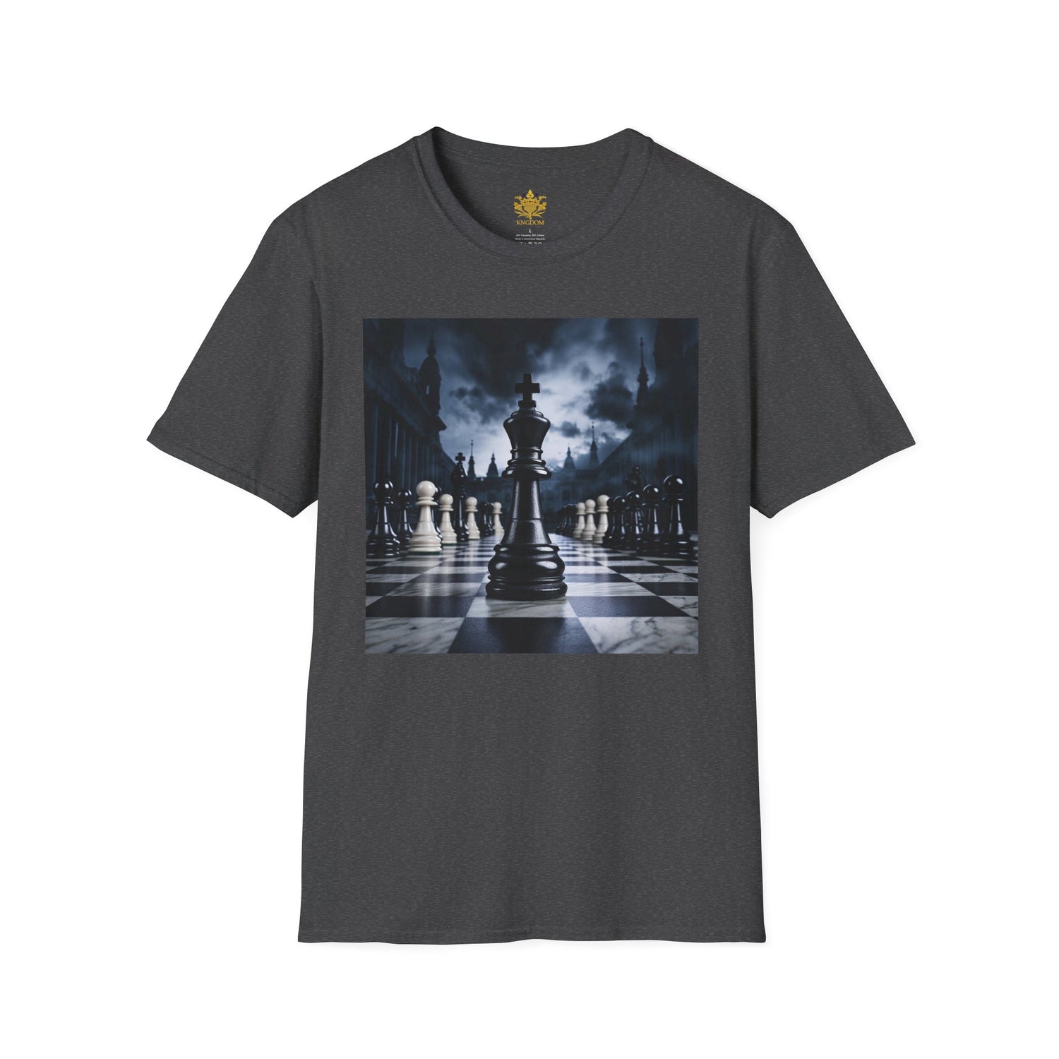 &quot;CHECKMATE&quot;: camiseta de estilo suave para hombre con logotipo de Kingdom 