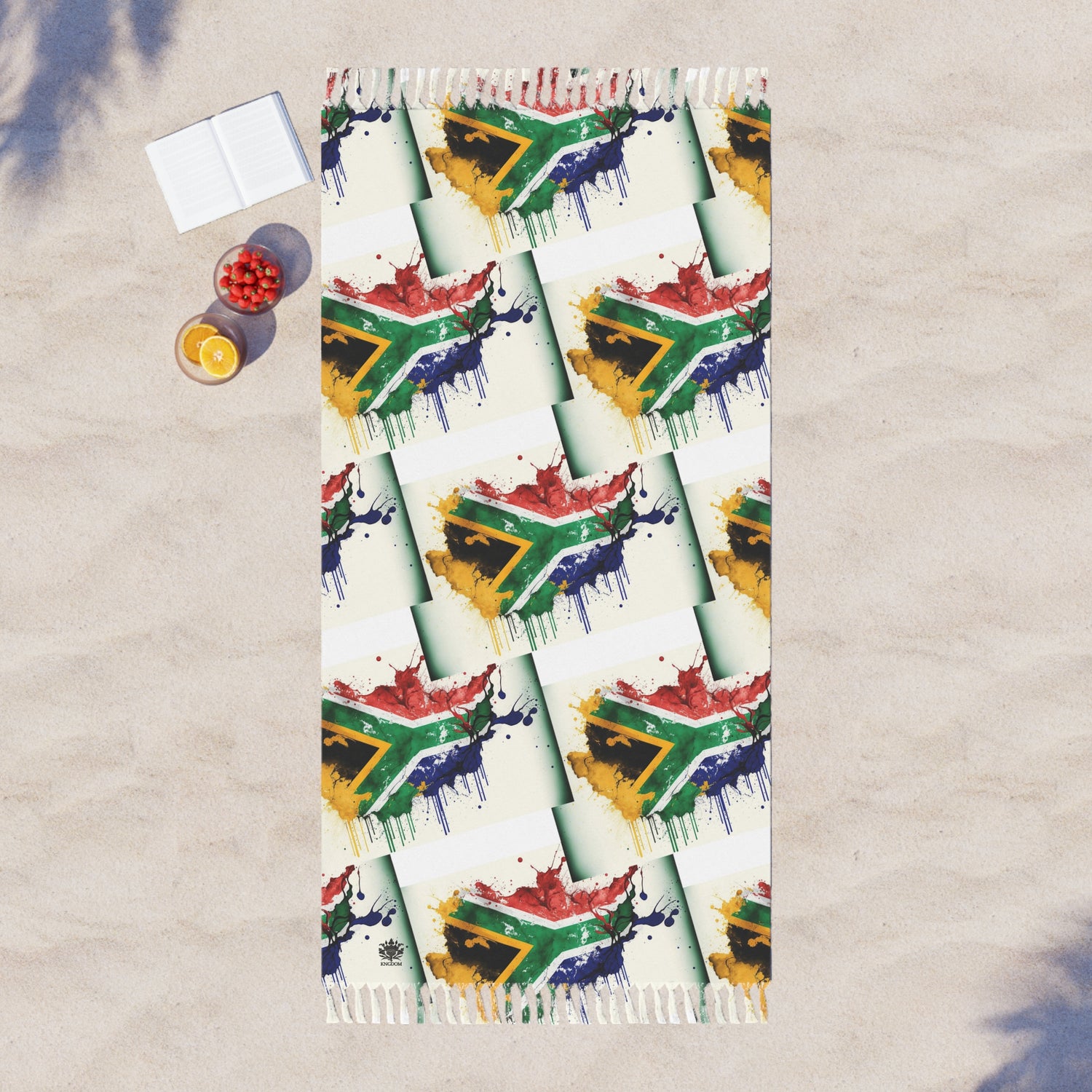 MOTHERLAND- &quot;Mandela&quot;- Boho Beach Cloth W/ Blk Kngdom Logo