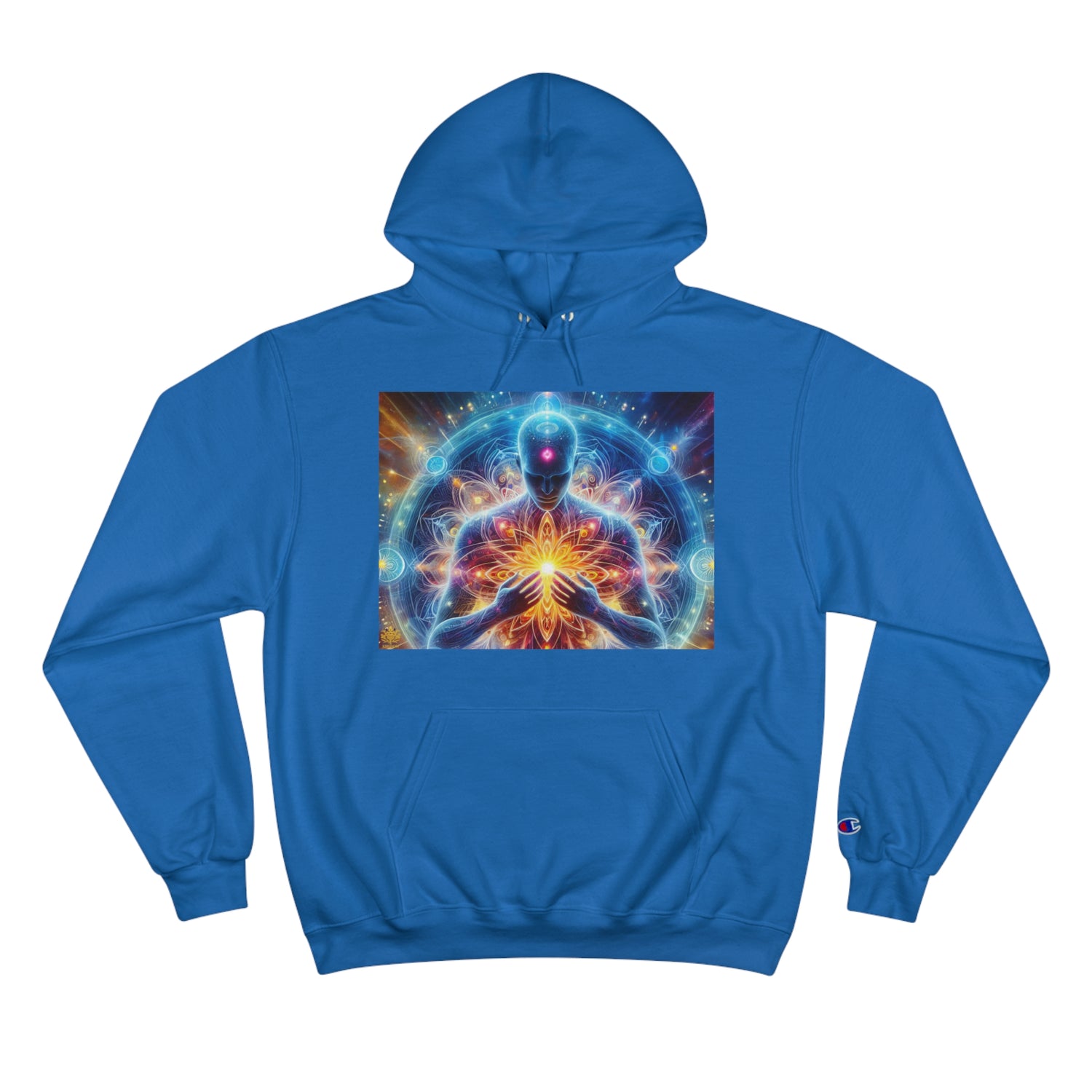 &quot;DIVINE ENERGY&quot;- Unisex Champion Hoodie W/ Kngdom Logo