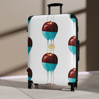 Kngdom APPLE &quot;DRIP&quot;- White Suitcase W/Kngdom Logo (Large)