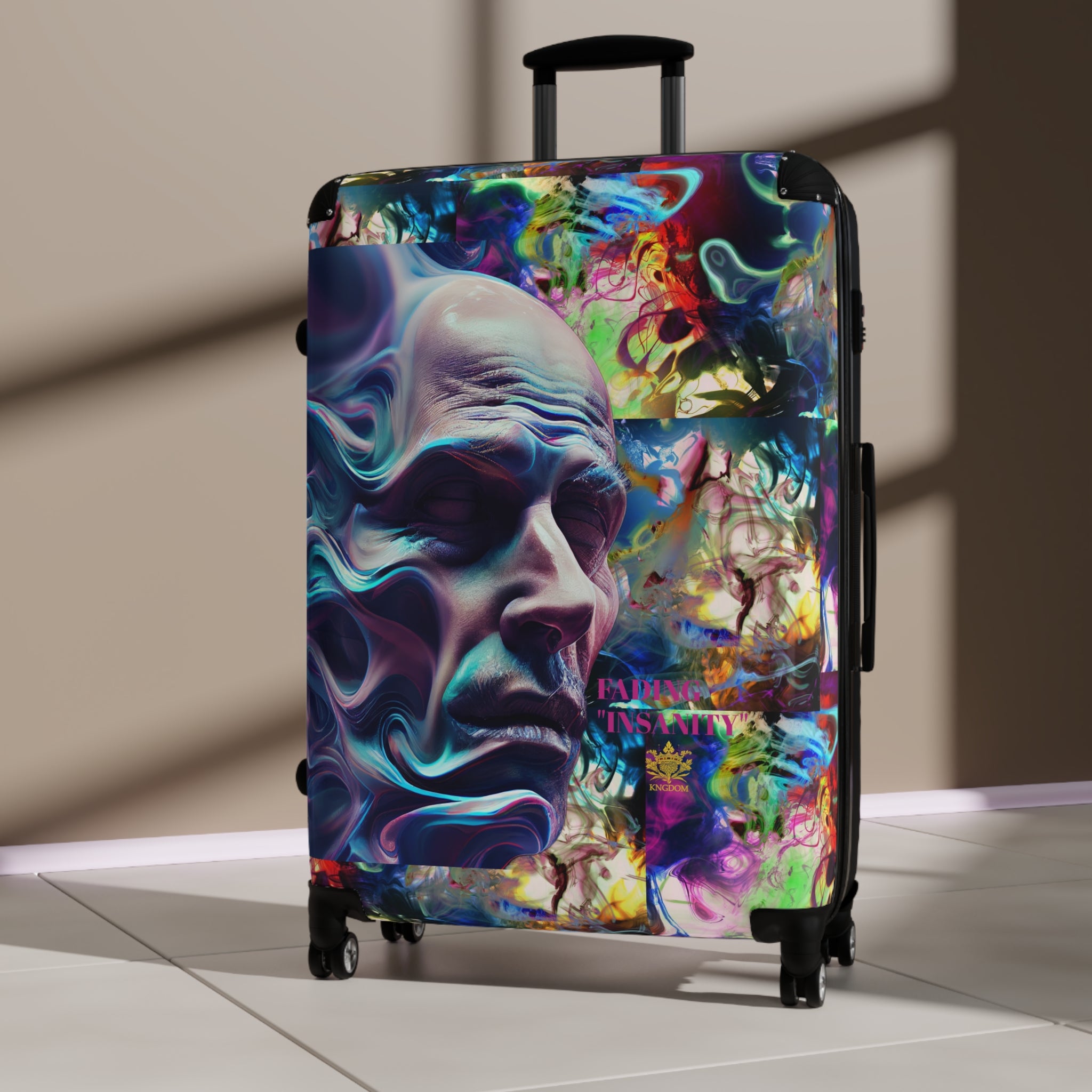 FADING &quot;INSANITY&quot;- Small/Med/Large Suitcase W/ Kngdom Logo