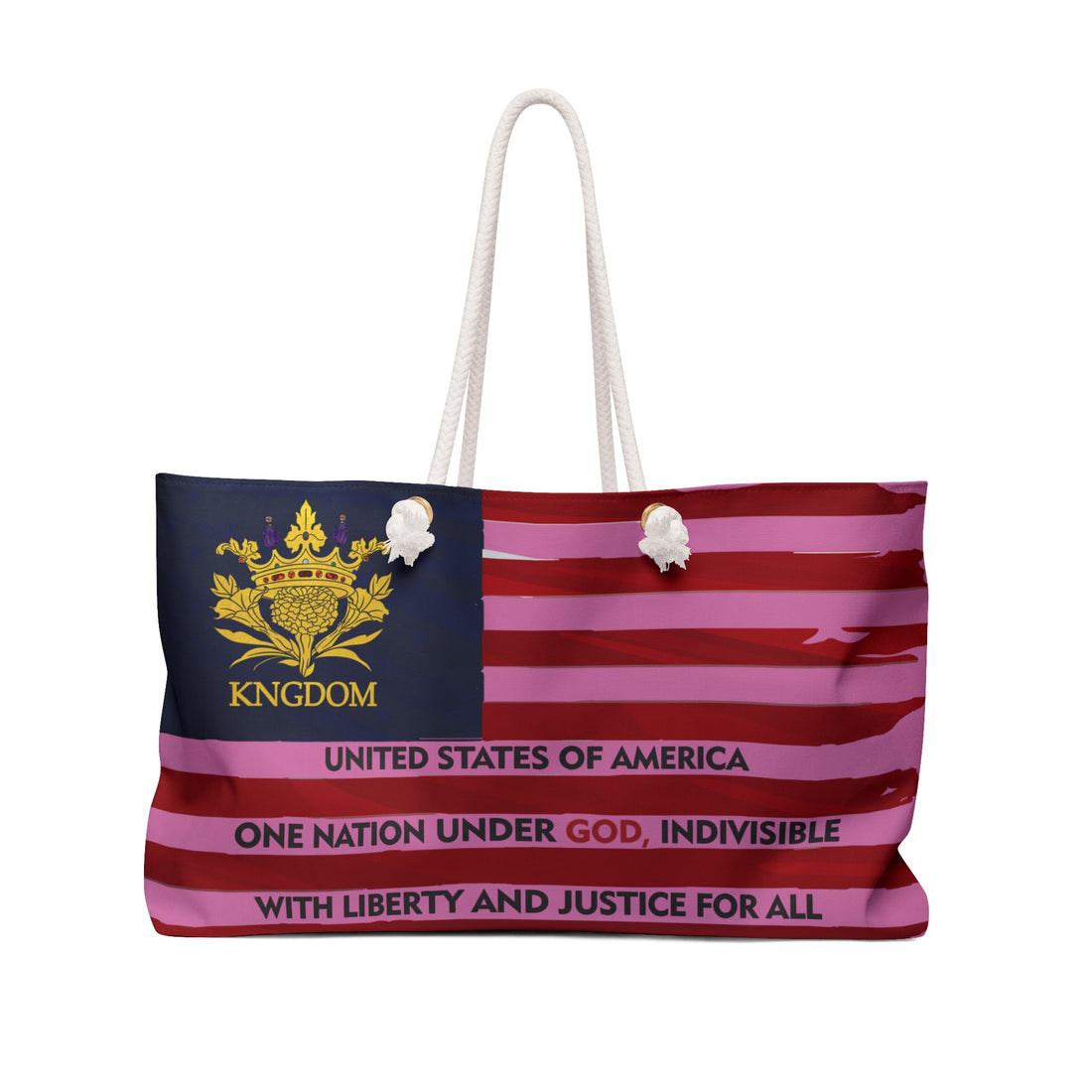 &quot;WE ARE AMERICA&quot;- Weekender Bag W/ Kngdom Logo