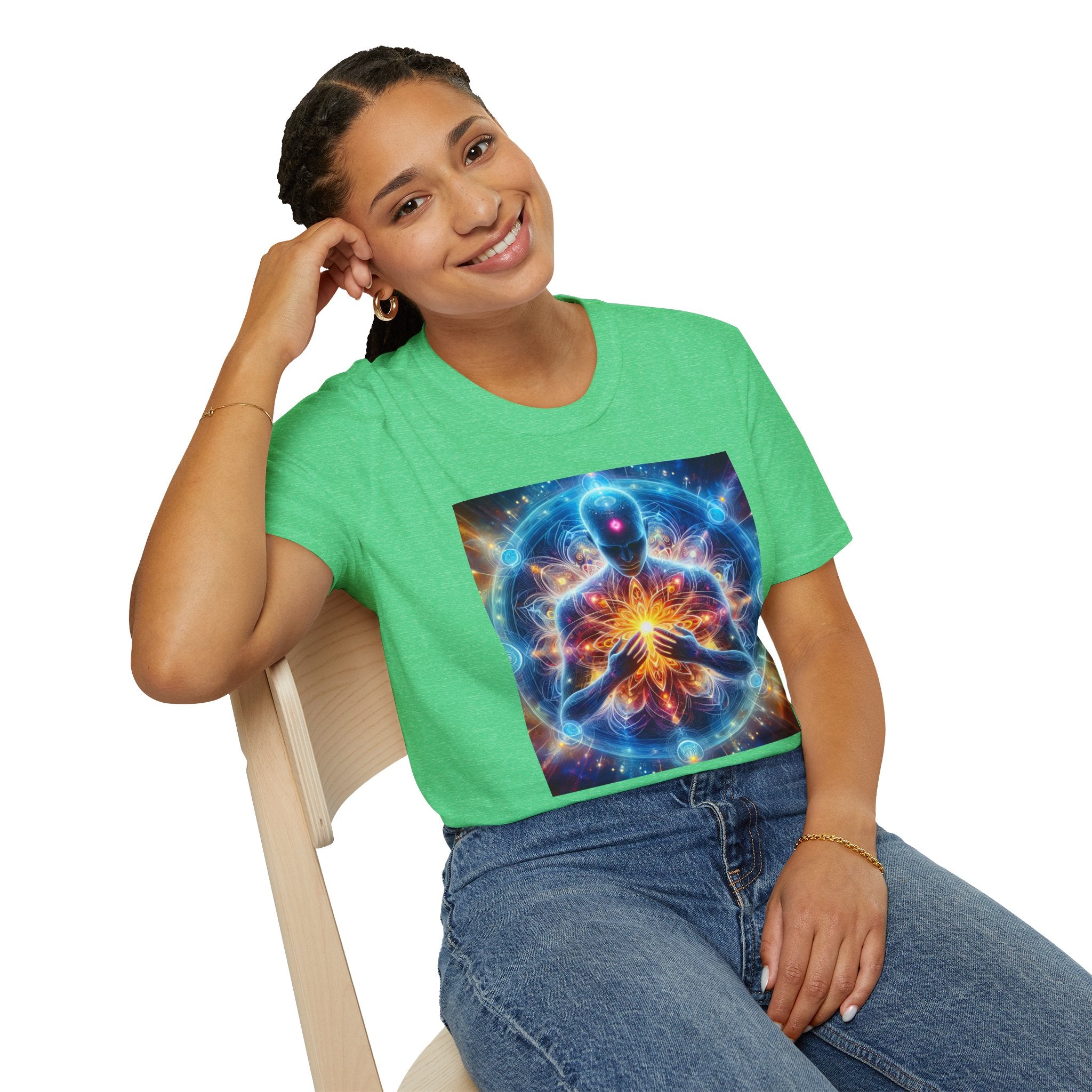 &quot;DIVINE ENERGY&quot;- Unisex Softstyle T-Shirt W/ Kngdom Logo